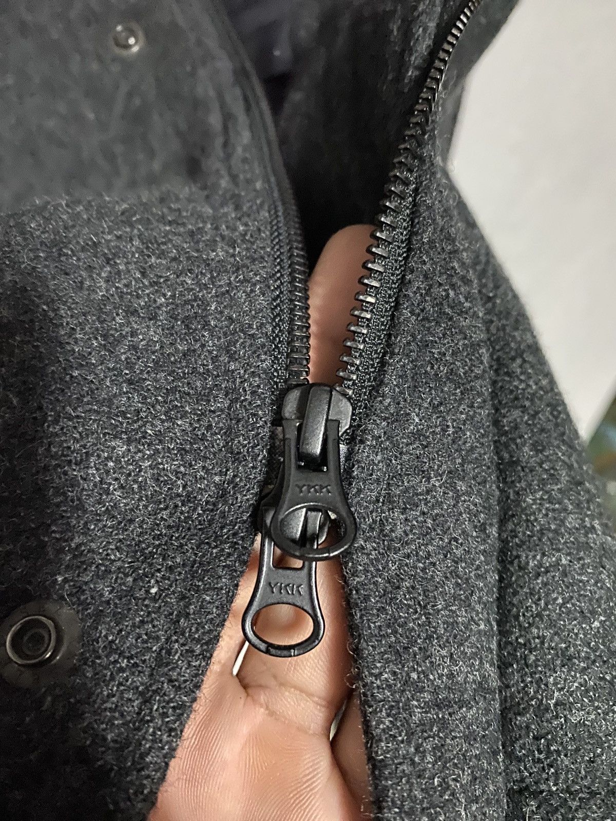 Zucca Duffle Zipper Wool Coat