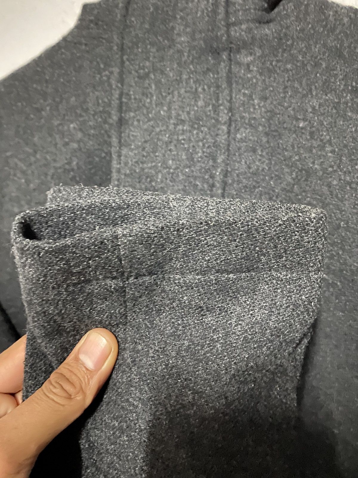 Zucca Duffle Zipper Wool Coat