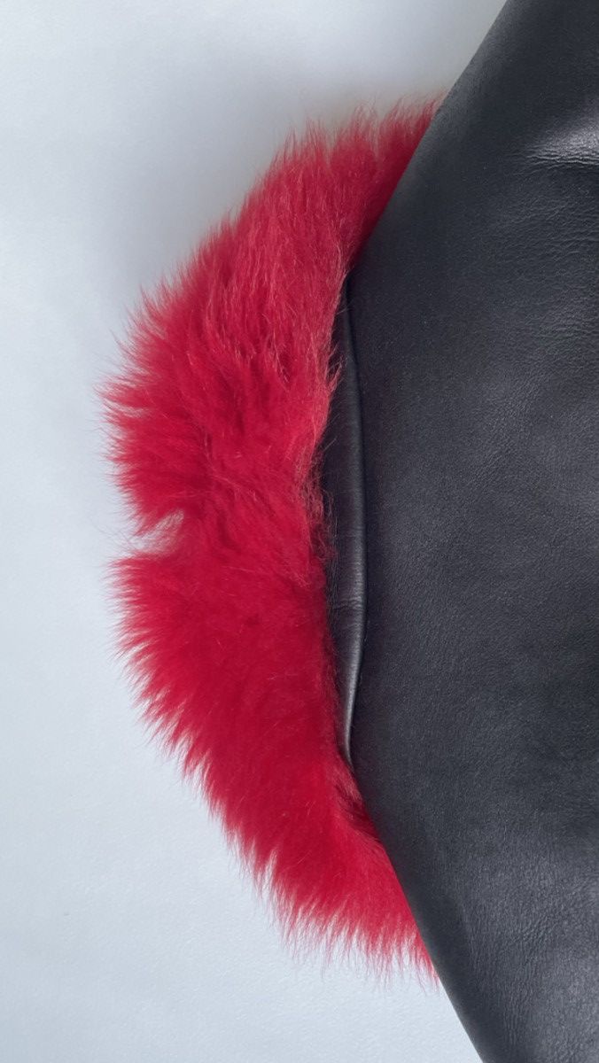 Prada A/W 14 Black Shearling Biker Jacket Size S / US 4 / IT 40 - 17 Thumbnail