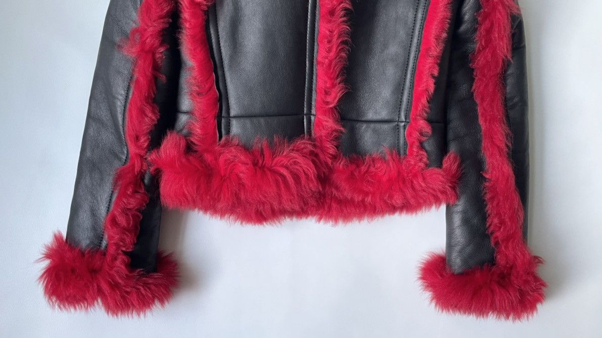 Prada A/W 14 Black Shearling Biker Jacket Size S / US 4 / IT 40 - 14 Thumbnail