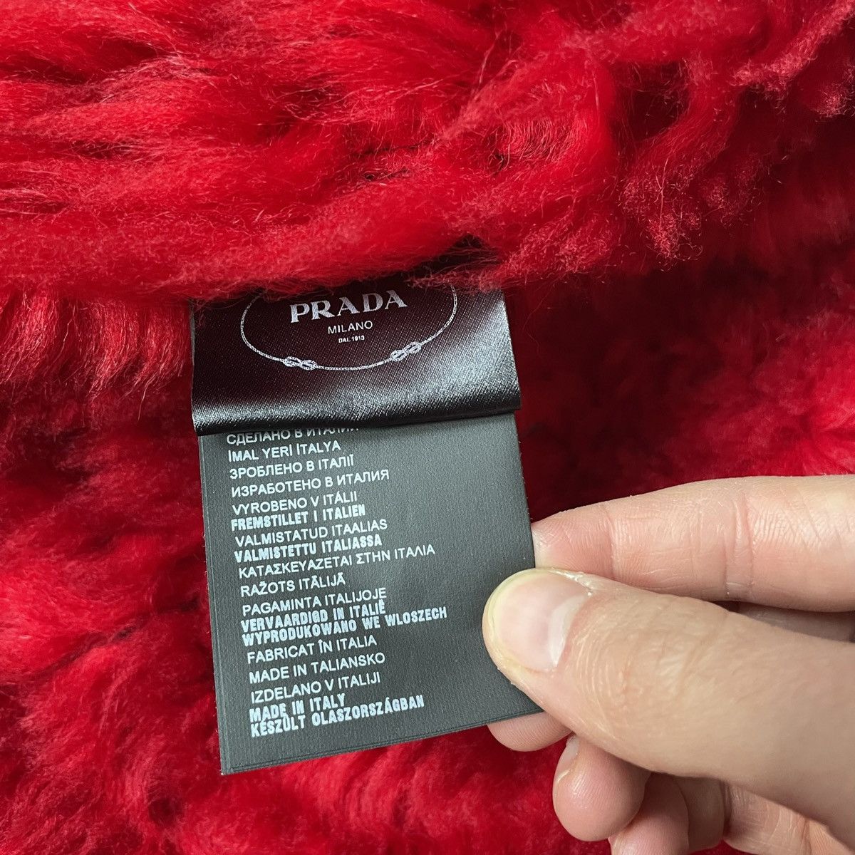 Prada A/W 14 Black Shearling Biker Jacket Size S / US 4 / IT 40 - 10 Thumbnail