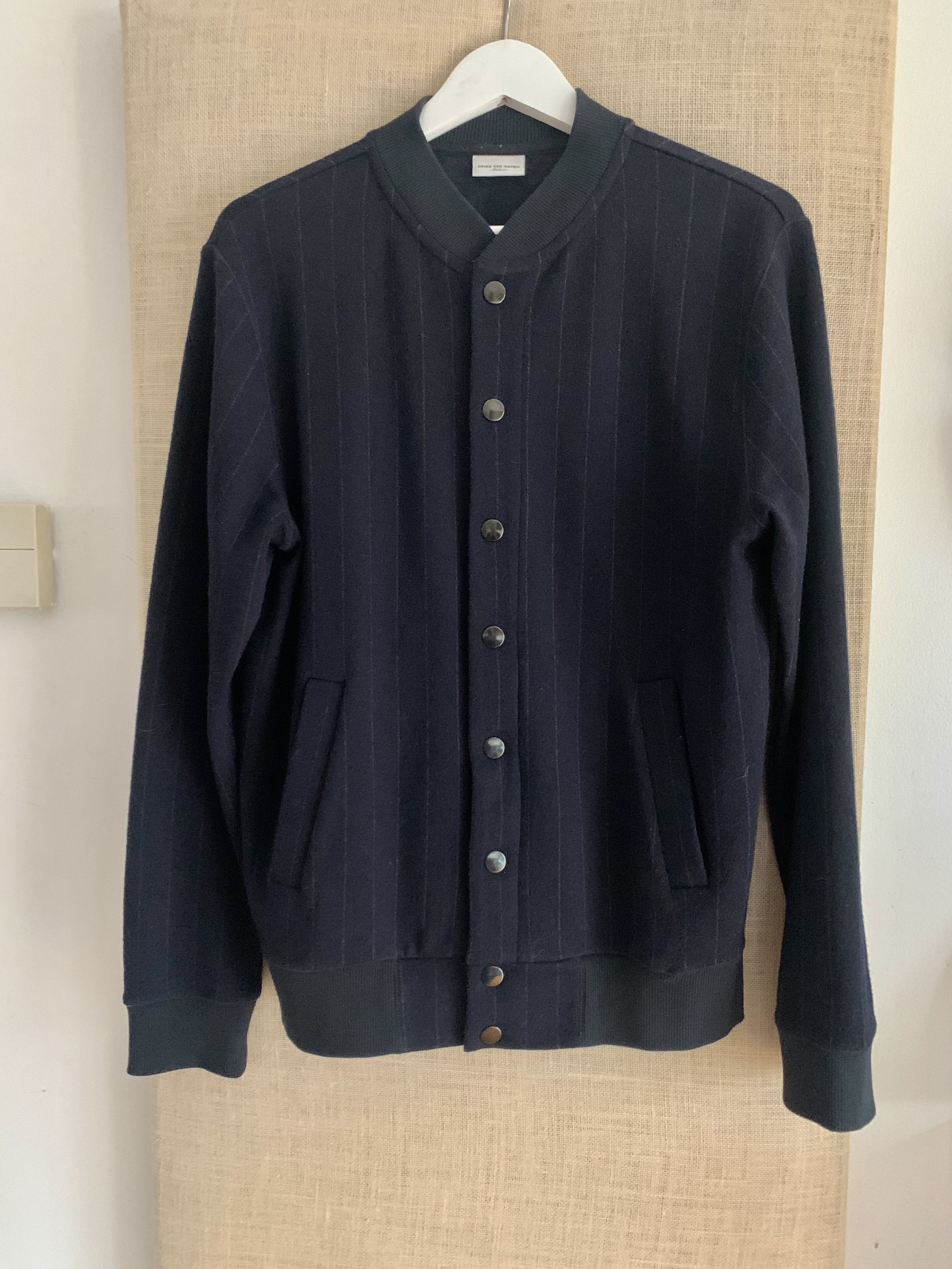 Dries Van Noten Dries Van Noten variety bomber-cardigan pinstripe 