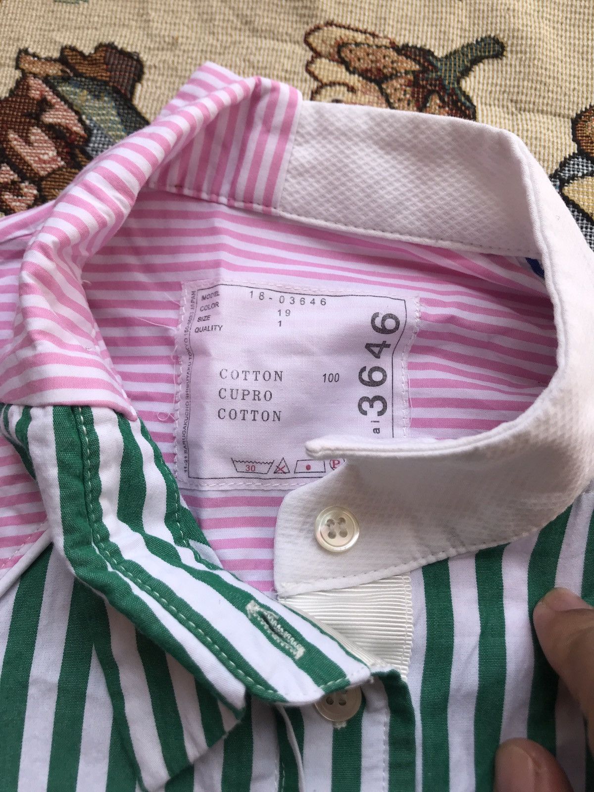 Sacai Sacai Asymmetrical Stripe Shirt Size M / US 6-8 / IT 42-44 - 4 Thumbnail