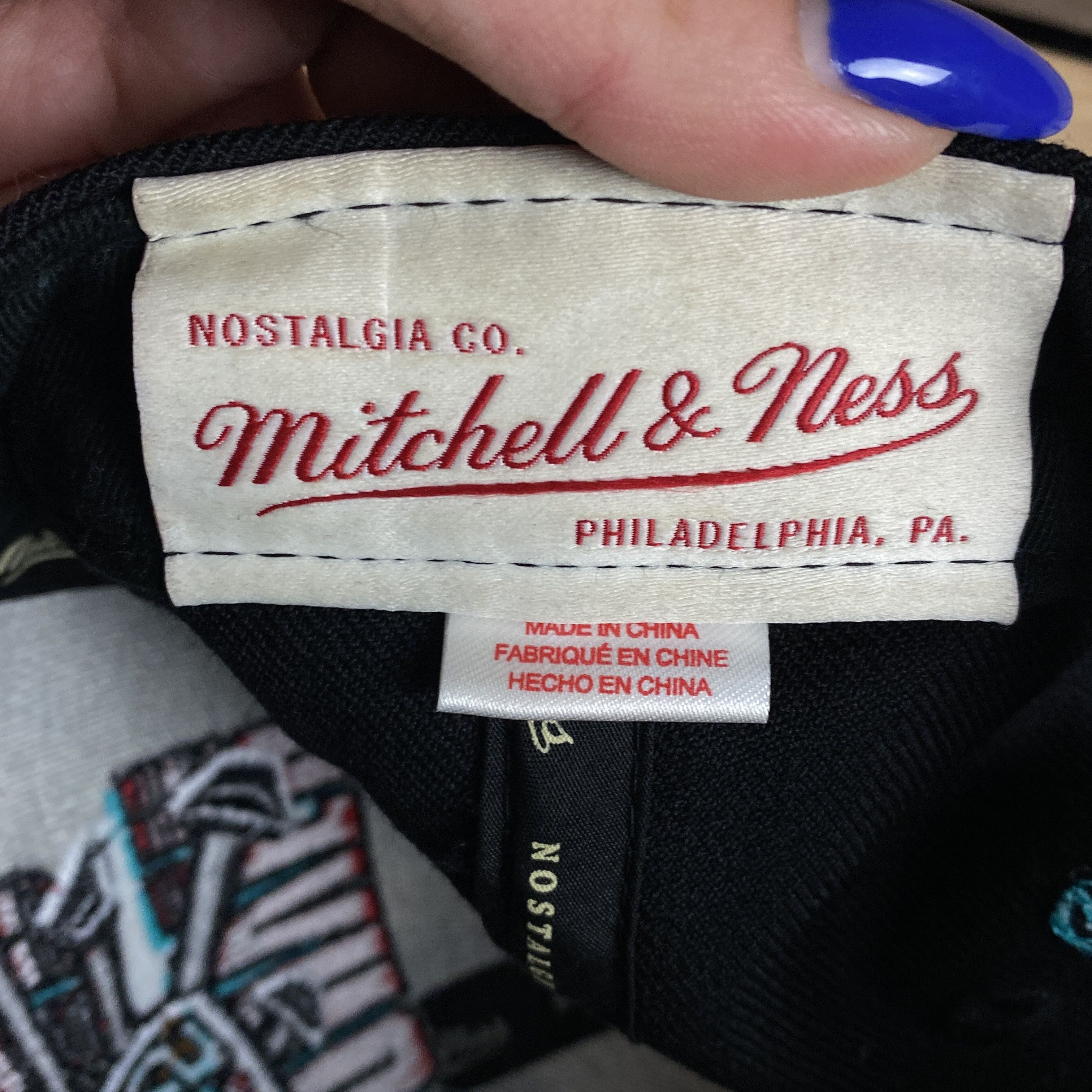 Mitchell & Ness × NBA × Vintage Mens Vintage Cap NBA Mitchell Ness One Size Size ONE SIZE - 7 Thumbnail