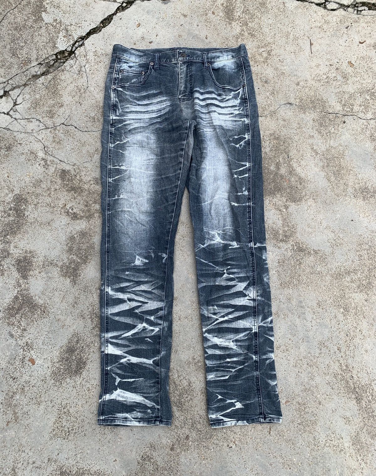 Vintage Semantic Design Denim Jeans