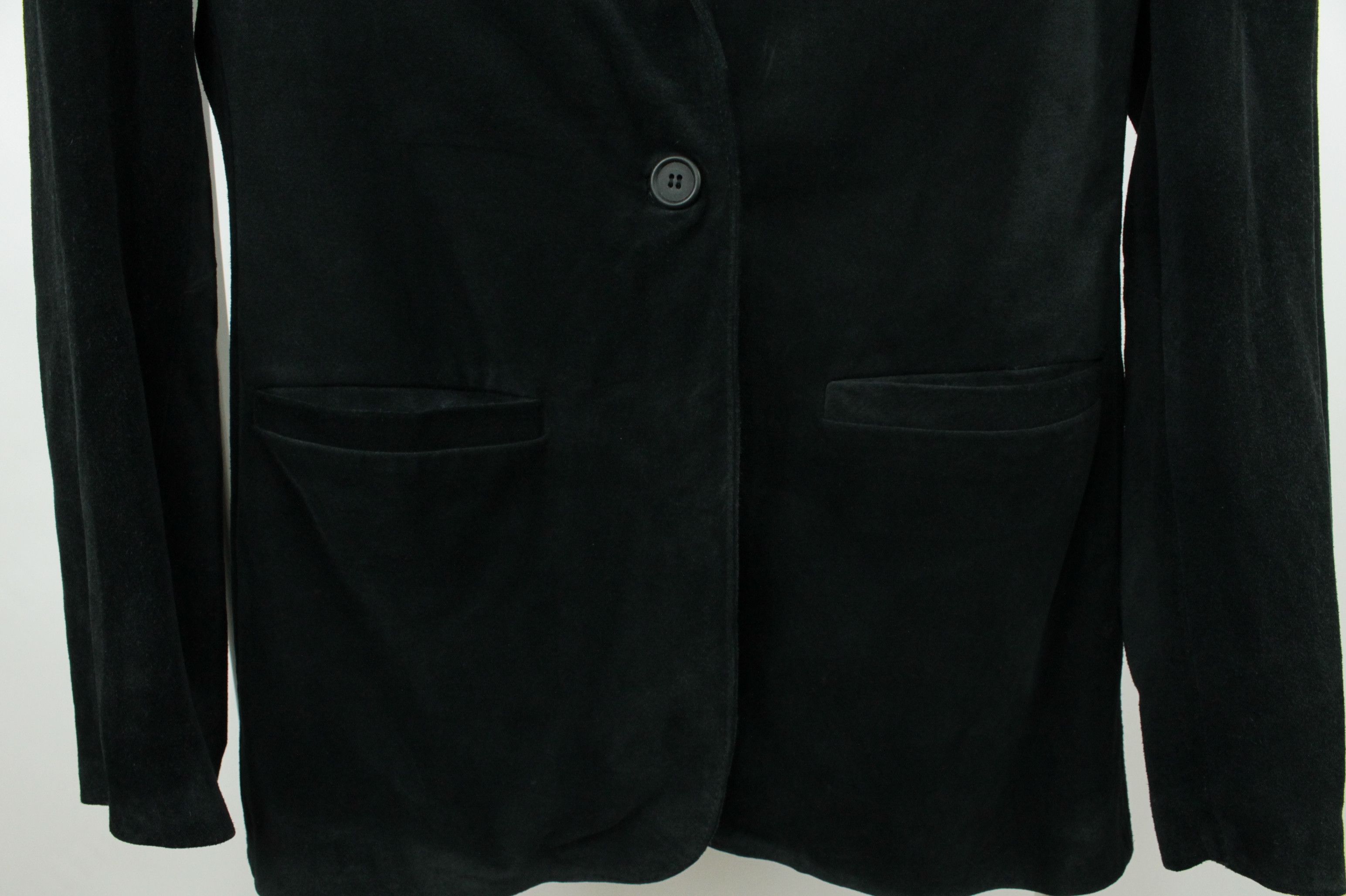 Emporio Armani × Vintage Emporio Armani Vintage Black Suede Blazer Jacket Women's Size M / US 6-8 / IT 42-44 - 4 Thumbnail