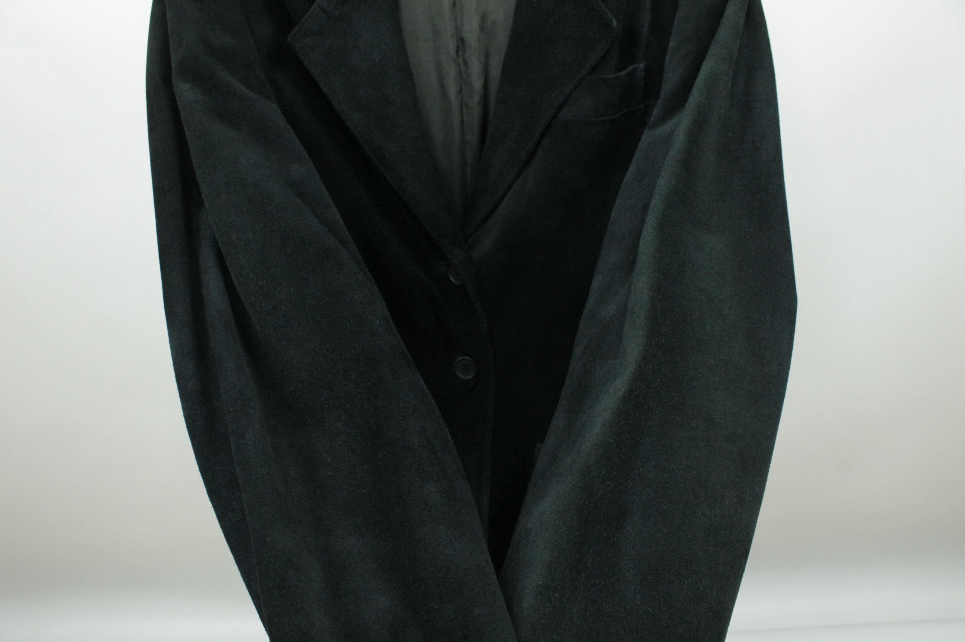 Emporio Armani × Vintage Emporio Armani Vintage Black Suede Blazer Jacket Women's Size M / US 6-8 / IT 42-44 - 7 Thumbnail