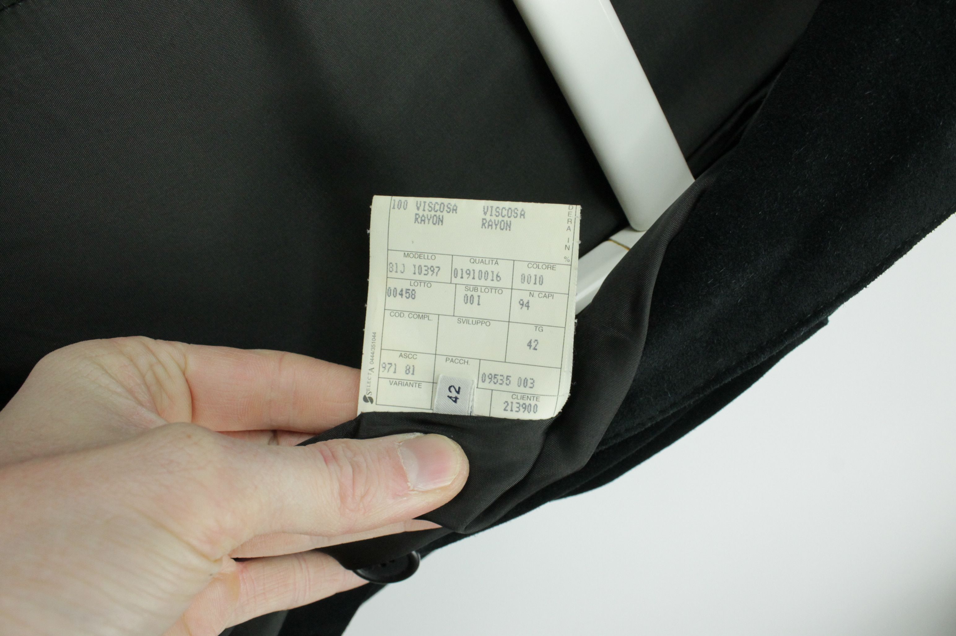 Emporio Armani × Vintage Emporio Armani Vintage Black Suede Blazer Jacket Women's Size M / US 6-8 / IT 42-44 - 10 Thumbnail