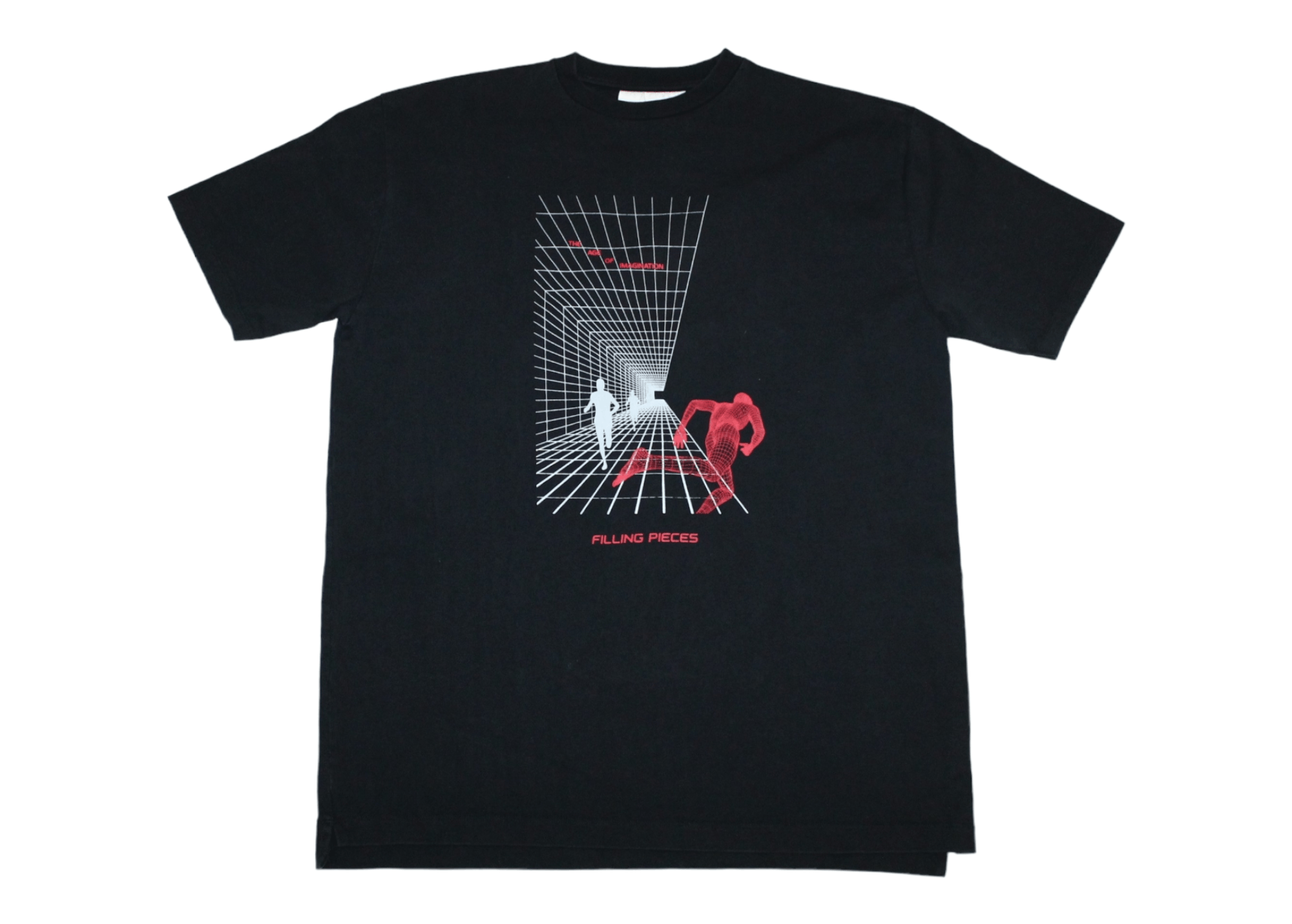 image of Filling Pieces The Age Of Imagination Oversized Tees in Black, Men's (Size Large)