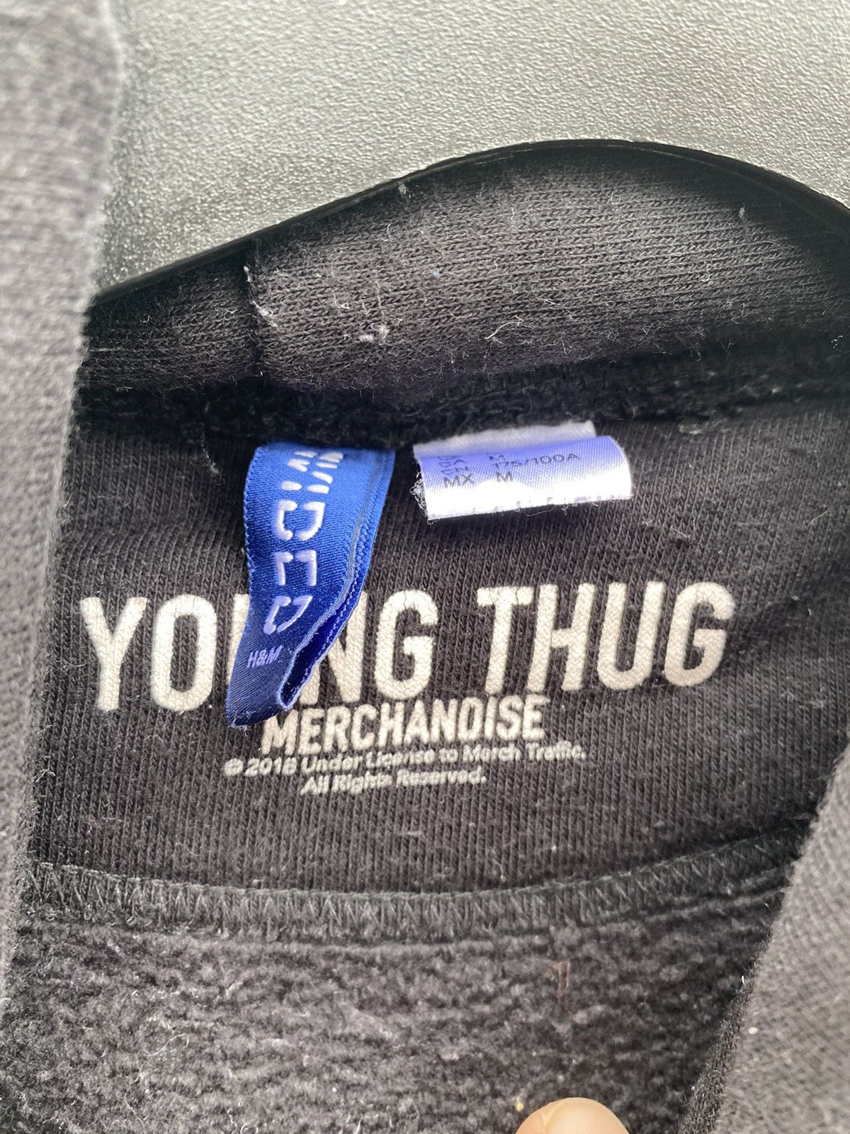 Young Thug Rare Young Thug Rap Merch Gothic Lettering Hoodie Size US M / EU 48-50 / 2 - 7 Thumbnail