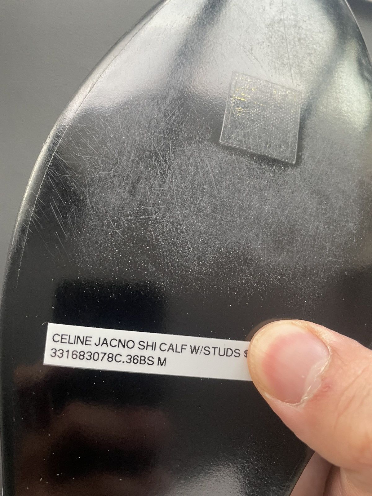 Celine × Hedi Slimane Super Runway Celine by Hedi Slimane Studded Laceups Size US 11.5 / EU 44-45 - 20 Thumbnail