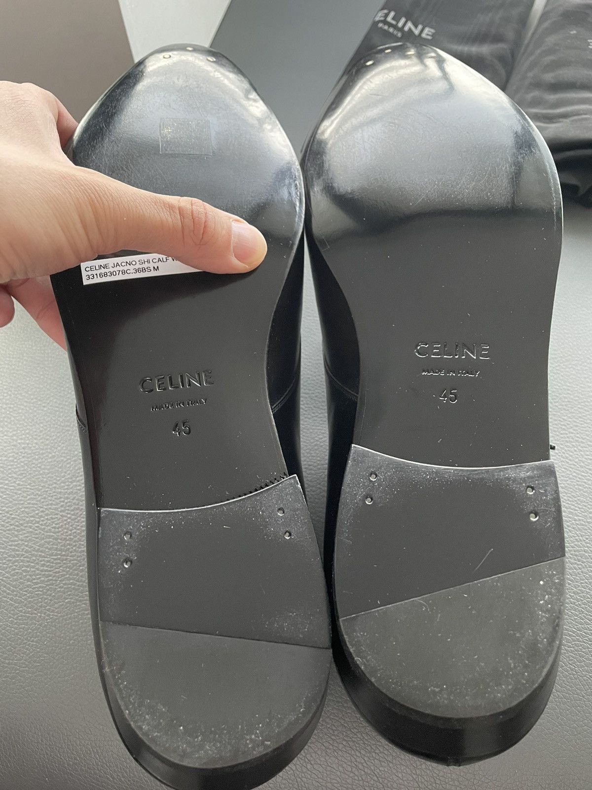 Celine × Hedi Slimane Super Runway Celine by Hedi Slimane Studded Laceups Size US 11.5 / EU 44-45 - 9 Thumbnail