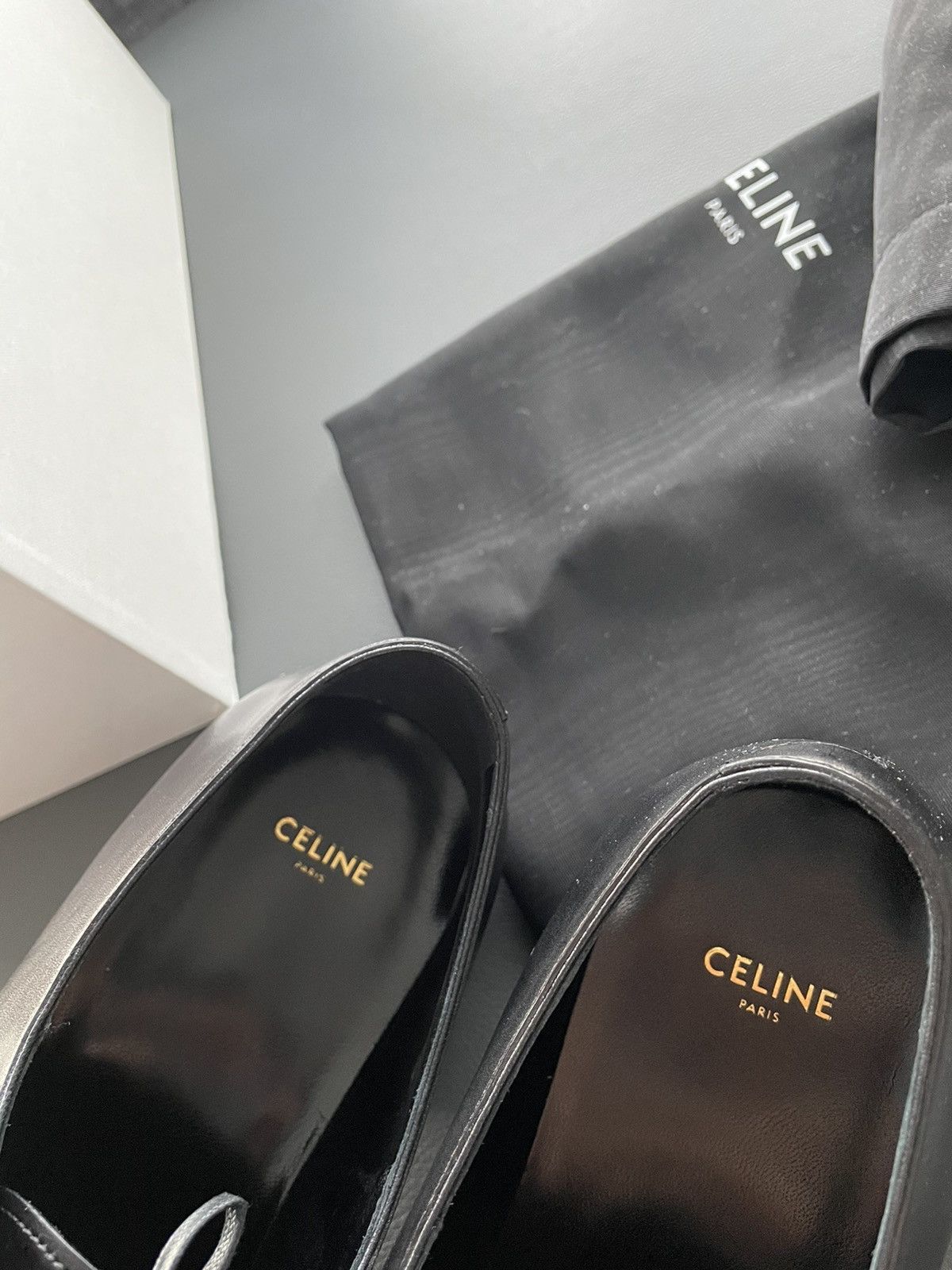 Celine × Hedi Slimane Super Runway Celine by Hedi Slimane Studded Laceups Size US 11.5 / EU 44-45 - 4 Thumbnail
