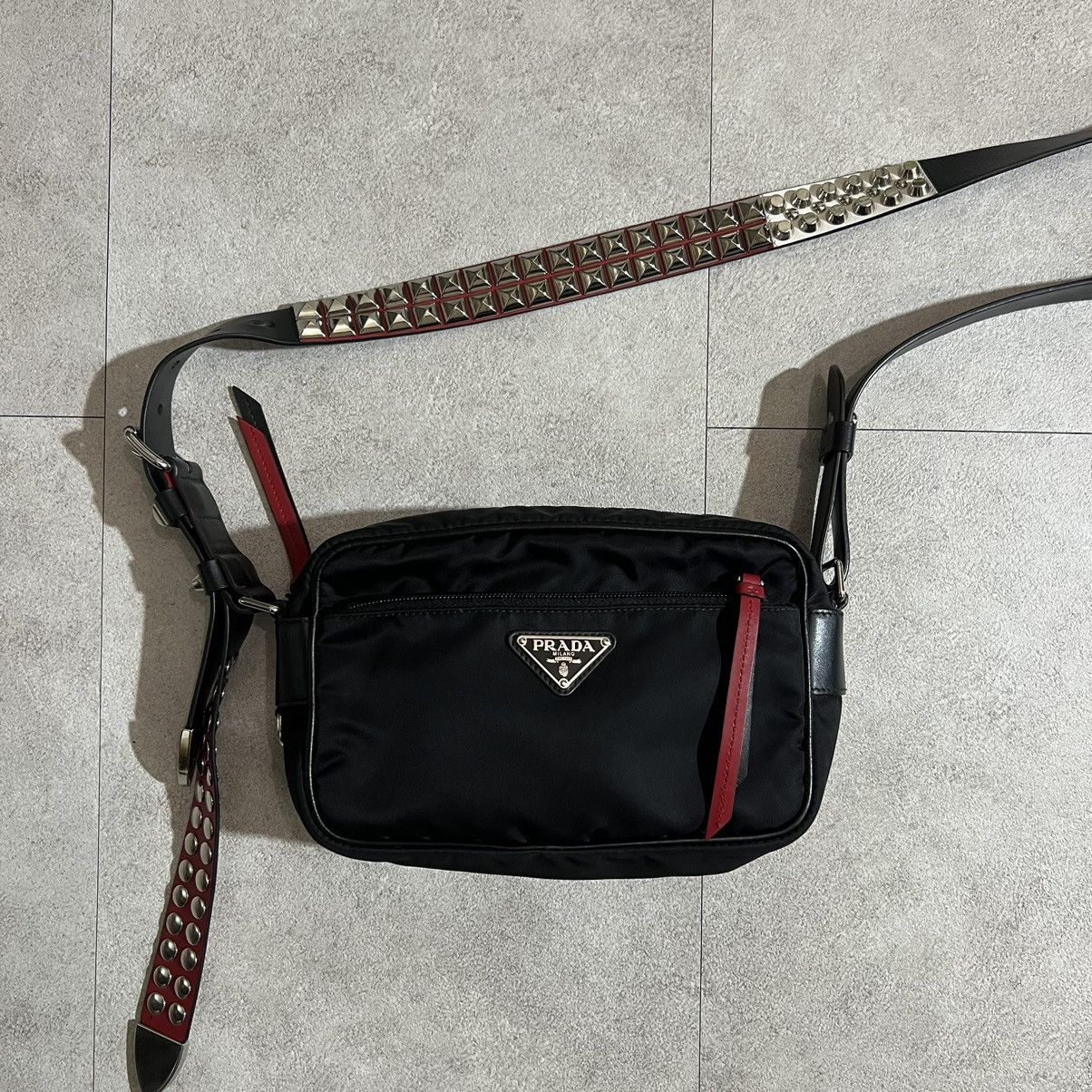 Prada Shoulderbag studded Red Belts