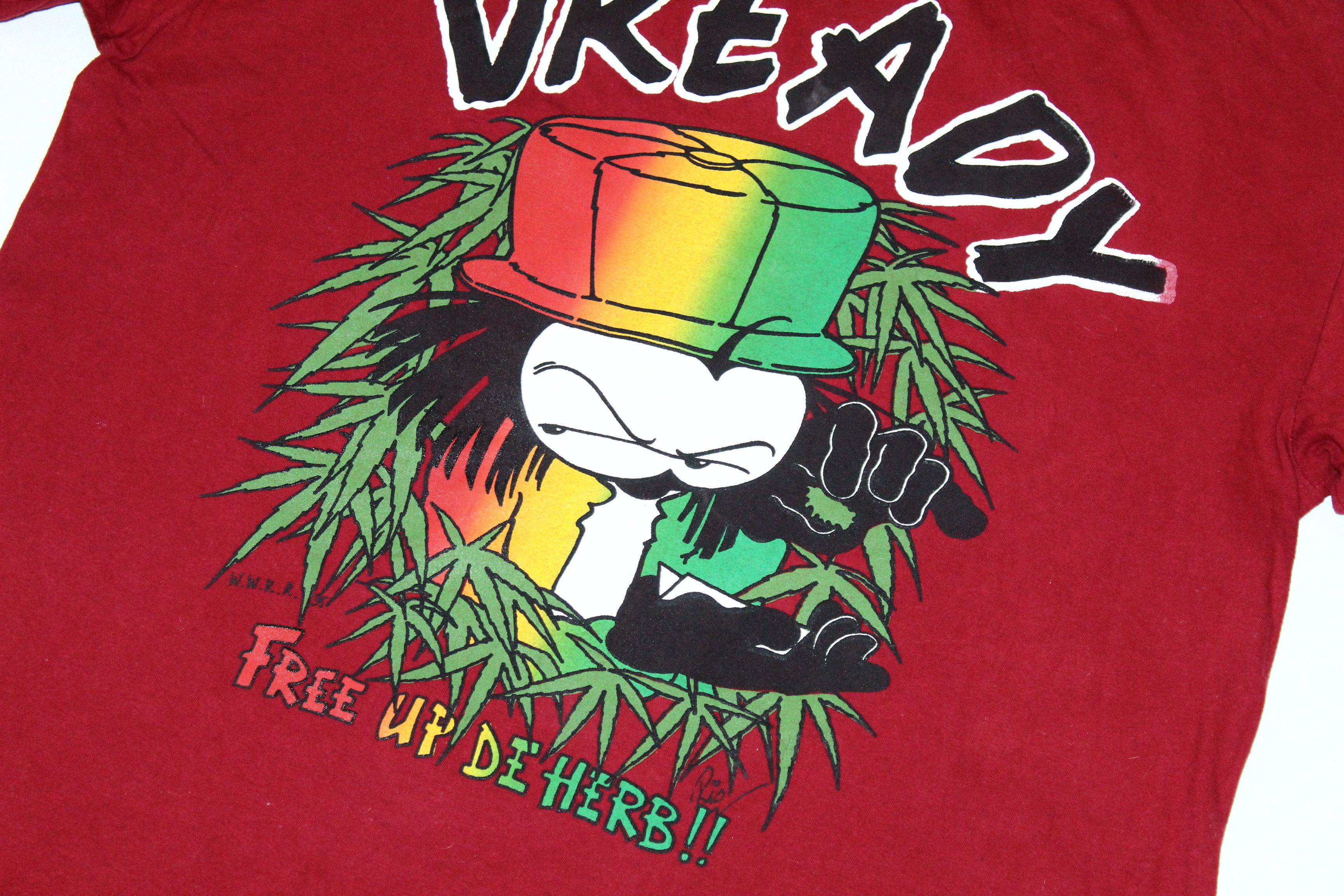 Vintage VTG🔥 '95 Junky Dready Crunch Clo. Graphic L/S T-shirt Size US XL / EU 56 / 4 - 6 Thumbnail