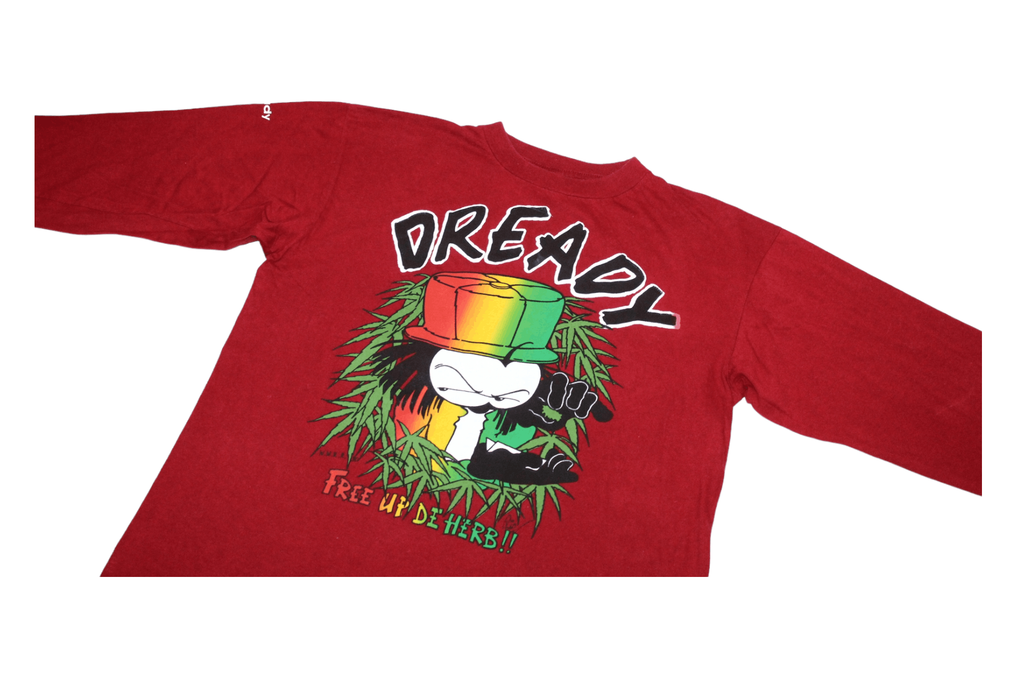 Vintage VTG🔥 '95 Junky Dready Crunch Clo. Graphic L/S T-shirt Size US XL / EU 56 / 4 - 5 Thumbnail
