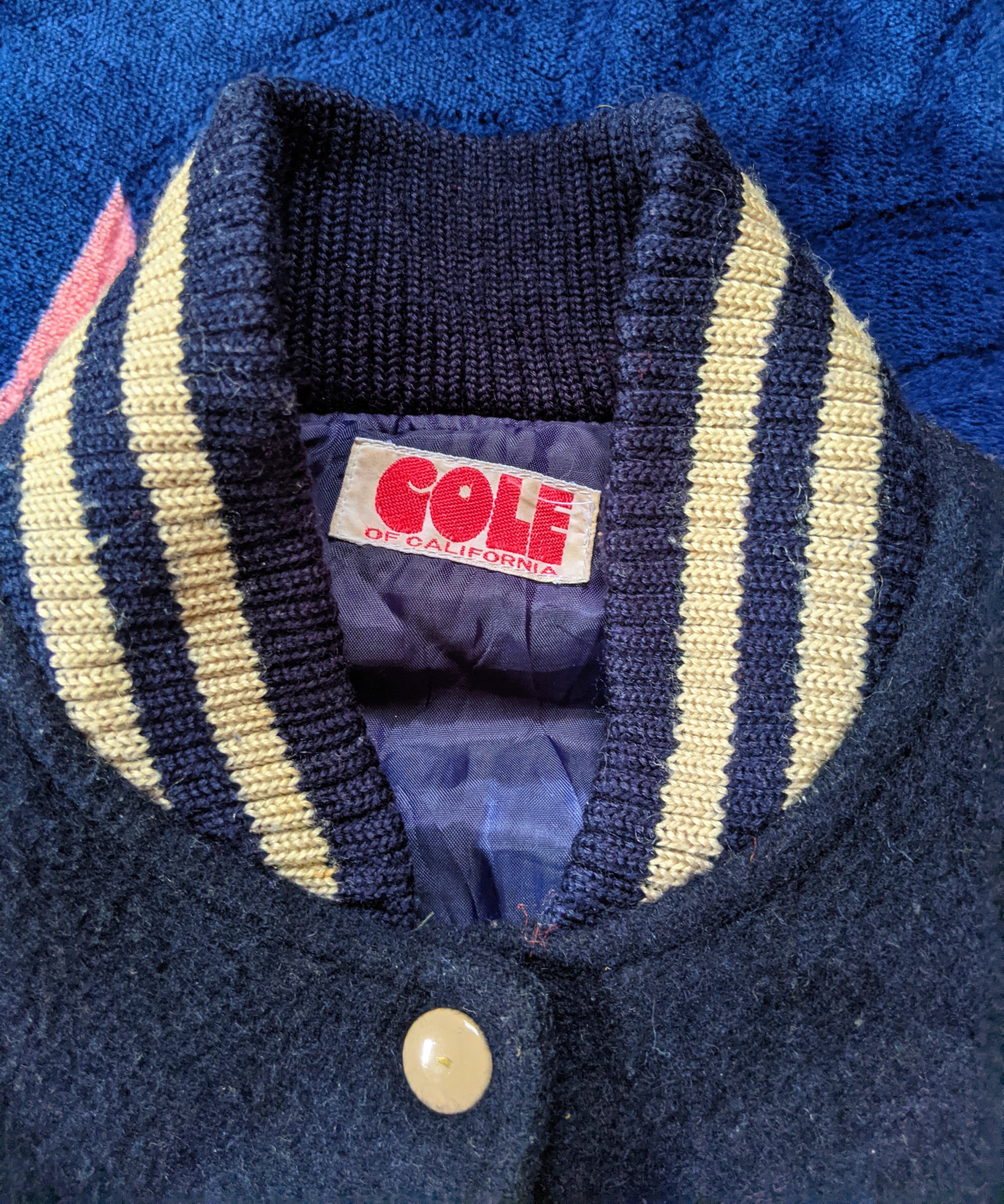 Vintage Vintage 70s / 80s Cole California Spellout Varsity Jacket Size US S / EU 44-46 / 1 - 6 Thumbnail