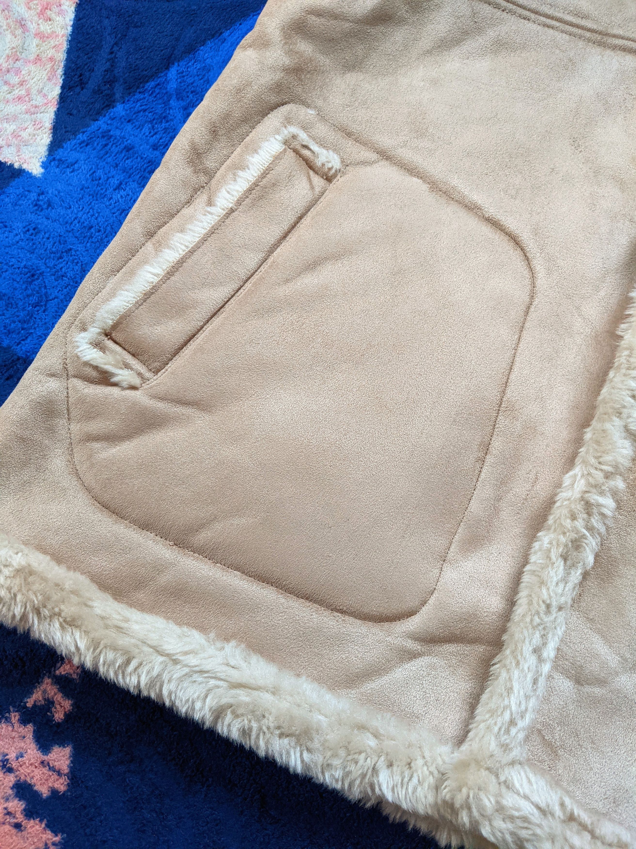 Japanese Brand × Kansai Yamamoto × Vintage Vintage Kansai Jeans Suede Leather Shearling Jacket Size US M / EU 48-50 / 2 - 5 Thumbnail