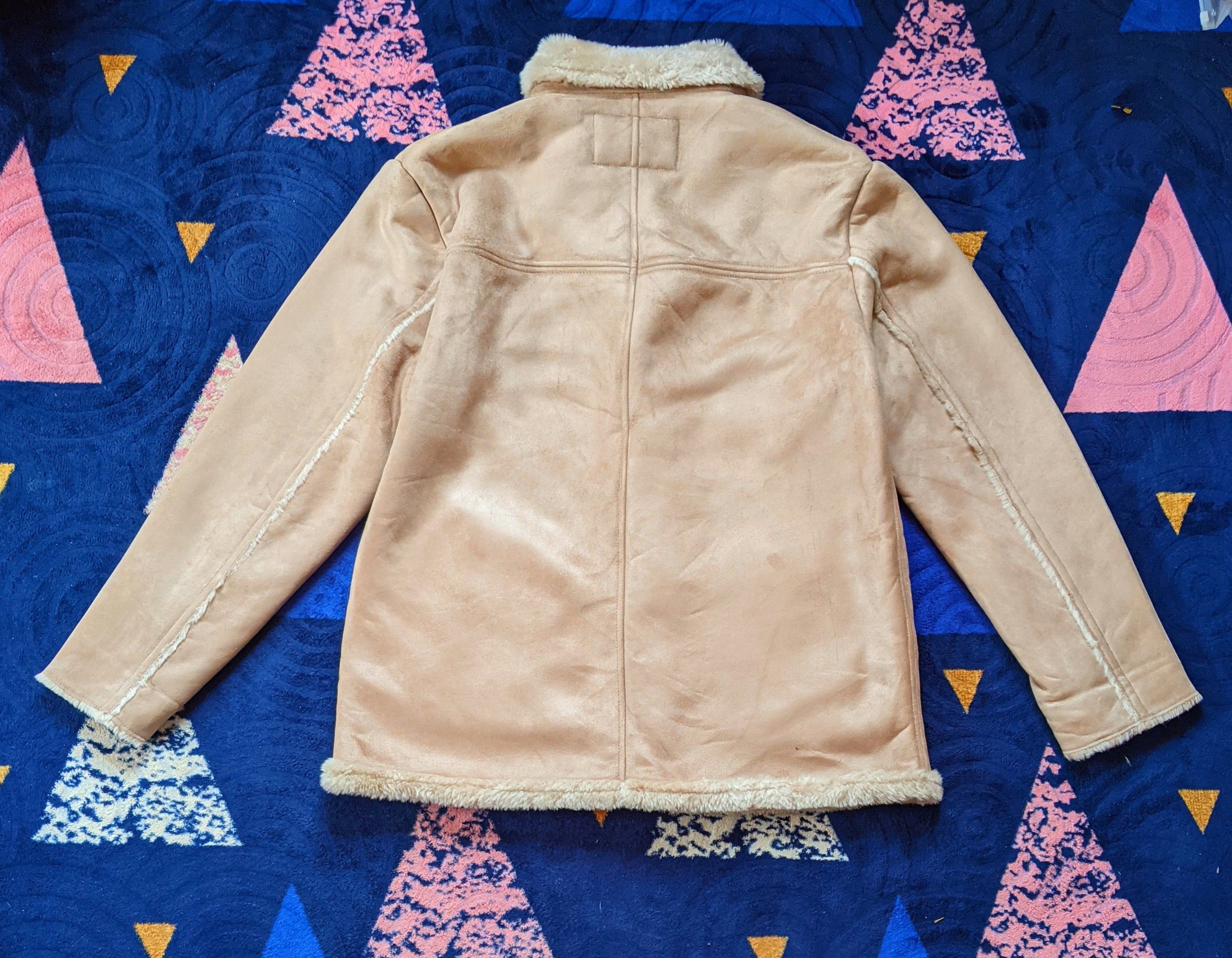 Japanese Brand × Kansai Yamamoto × Vintage Vintage Kansai Jeans Suede Leather Shearling Jacket Size US M / EU 48-50 / 2 - 2 Thumbnail