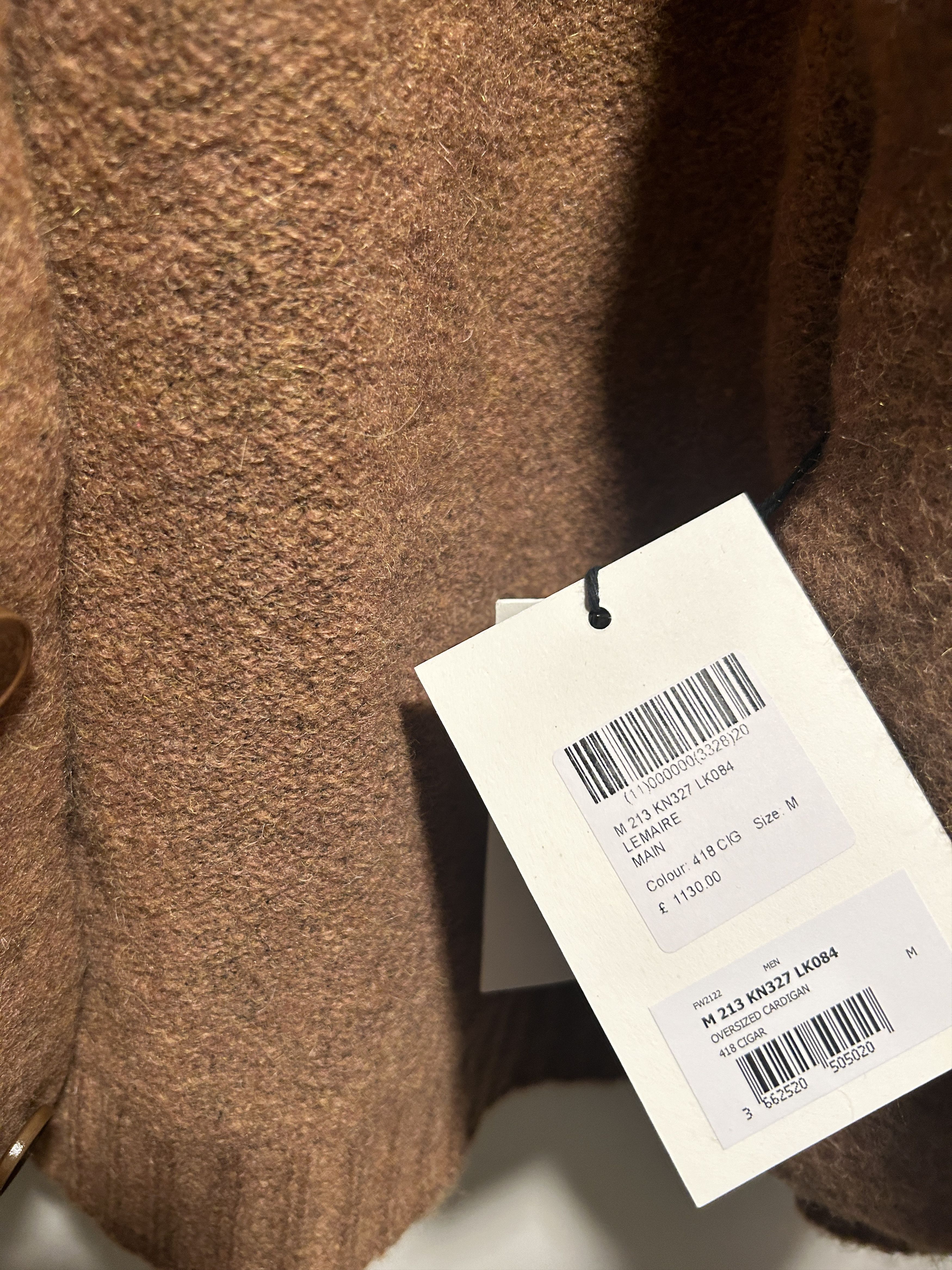 Lemaire Lemaire Mohair Cardigan Oversized Camel size medium Size US M / EU 48-50 / 2 - 6 Thumbnail