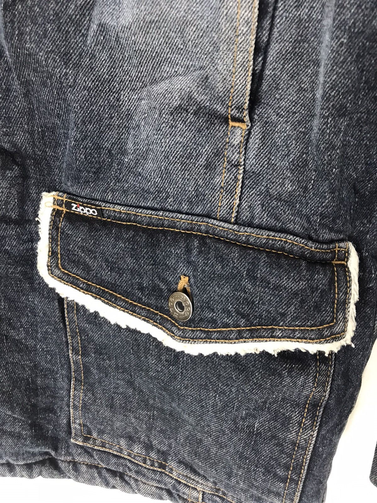 Vintage × Zippo Vintage zippo sherpa denim jacket trench Size US M / EU 48-50 / 2 - 5 Thumbnail