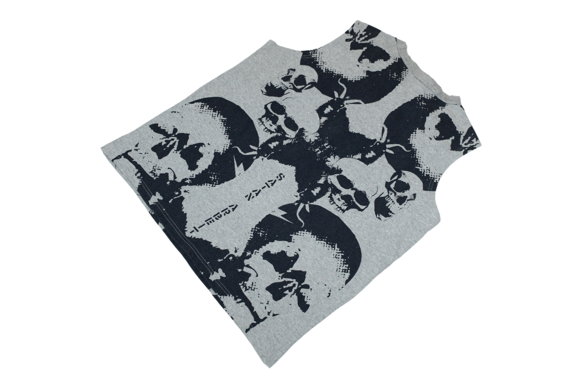 KMRii Y2K🔥RARE Satan Arbeit Skulls All Over crazy punk tank top Size US M / EU 48-50 / 2 - 4 Thumbnail