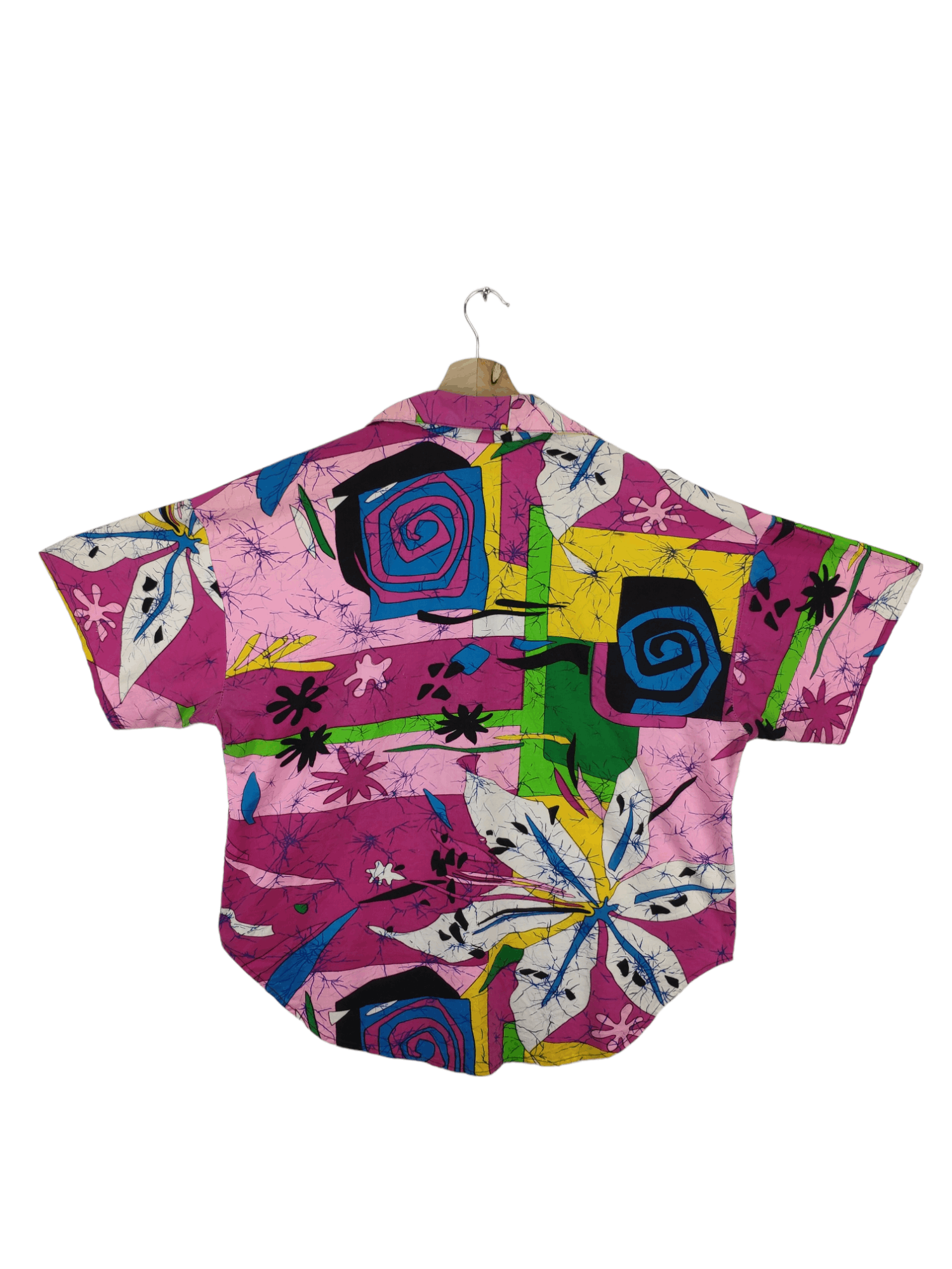 Vintage Vintage 1980s Hawaiian Shirt Abstract Printed Rare Design Size US L / EU 52-54 / 3 - 2 Thumbnail