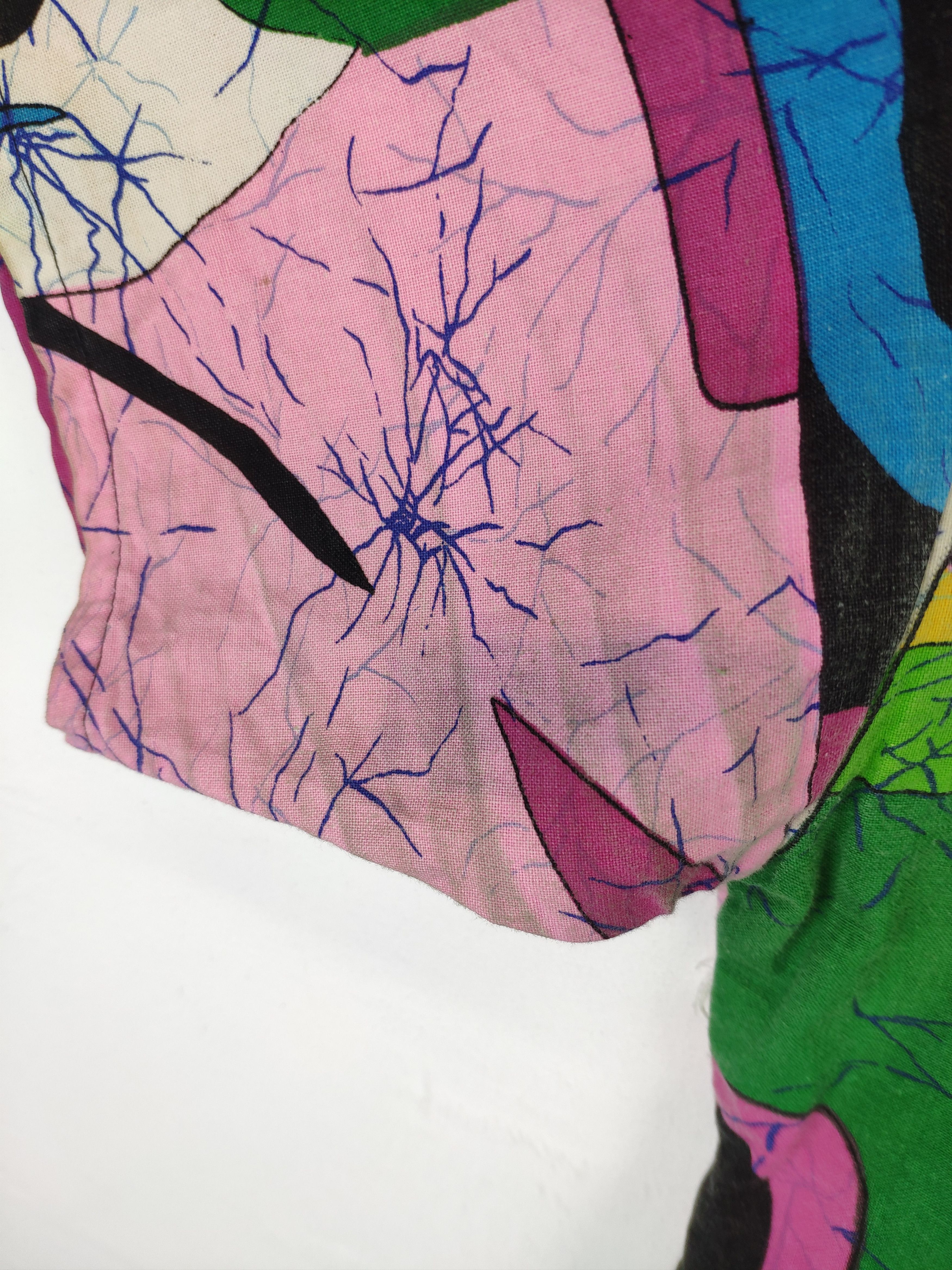 Vintage Vintage 1980s Hawaiian Shirt Abstract Printed Rare Design Size US L / EU 52-54 / 3 - 8 Thumbnail