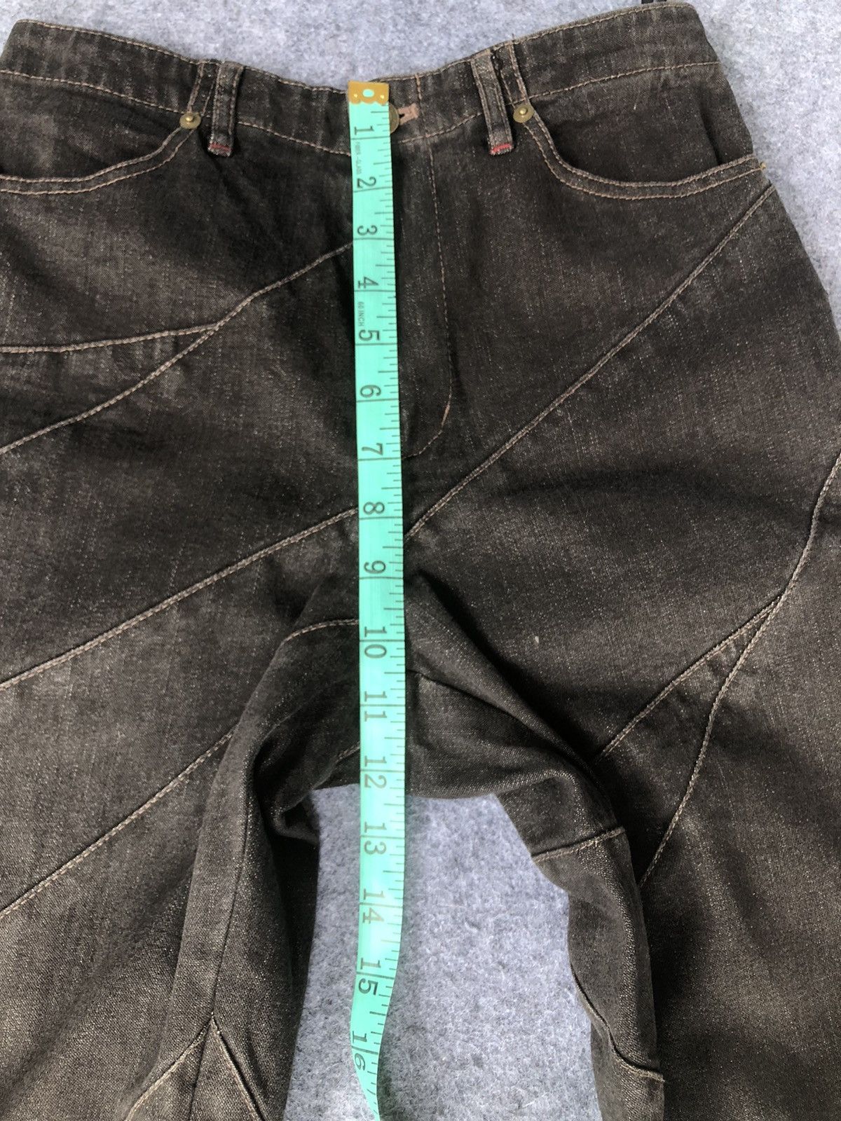 Japanese Brand Rare🔥Eterno Bellezza Patchwork Hysteric Design Flared Jeans Size 27" / US 4 / IT 40 - 16 Thumbnail