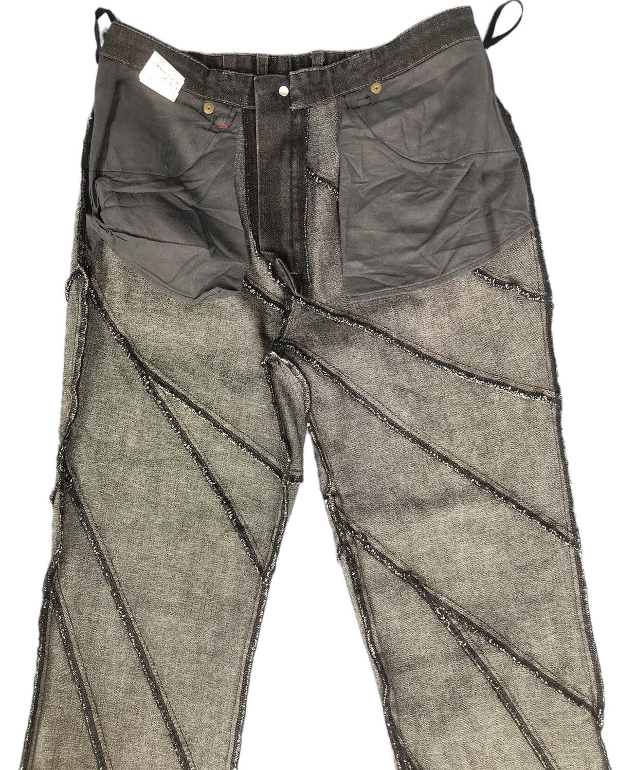 Japanese Brand Rare🔥Eterno Bellezza Patchwork Hysteric Design Flared Jeans Size 27" / US 4 / IT 40 - 10 Thumbnail