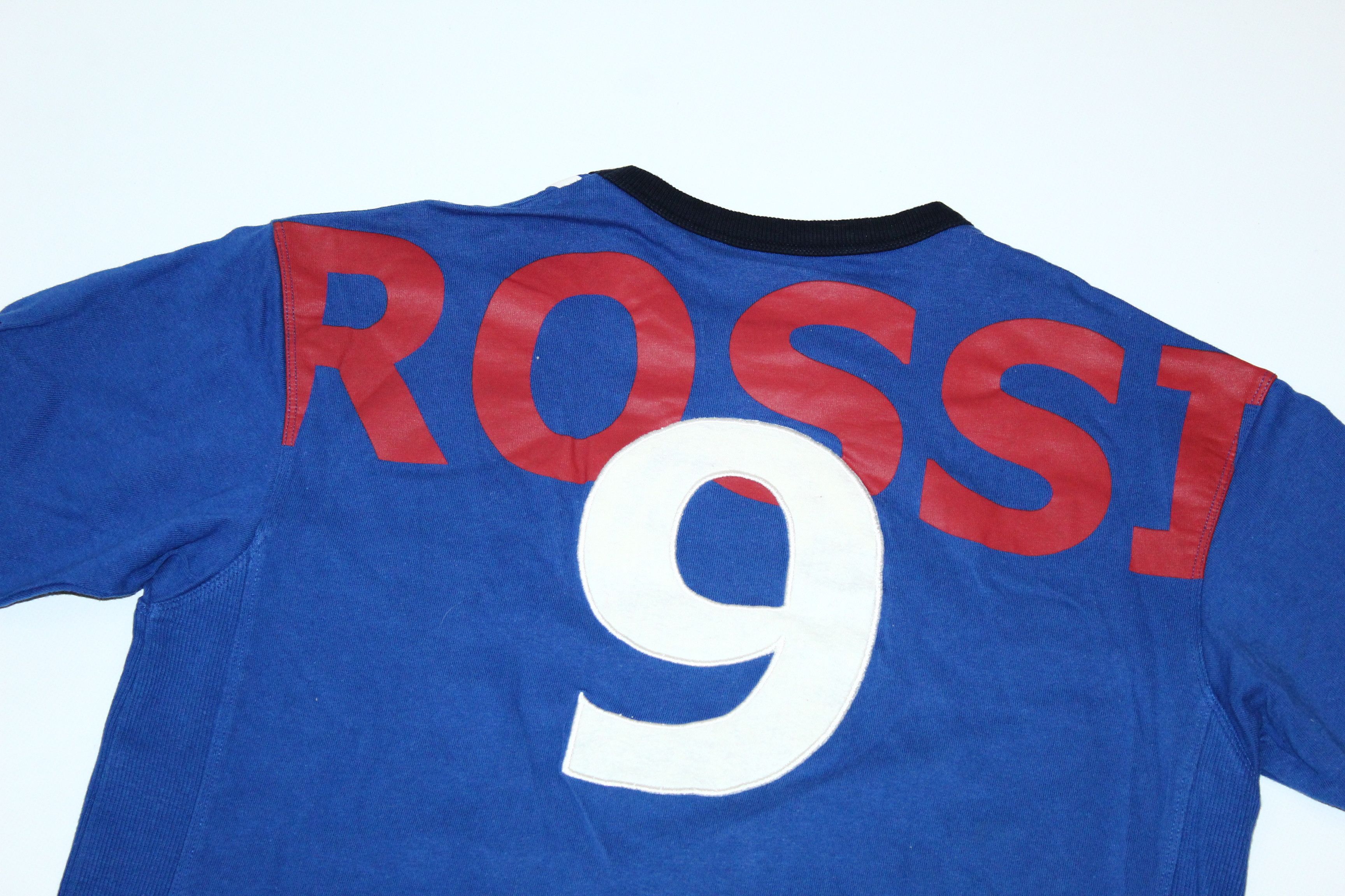 Ringspun 🔥VTG🔥 Ringspun Soccerstars Italia #9 Rossi T-shirt Size US M / EU 48-50 / 2 - 8 Thumbnail