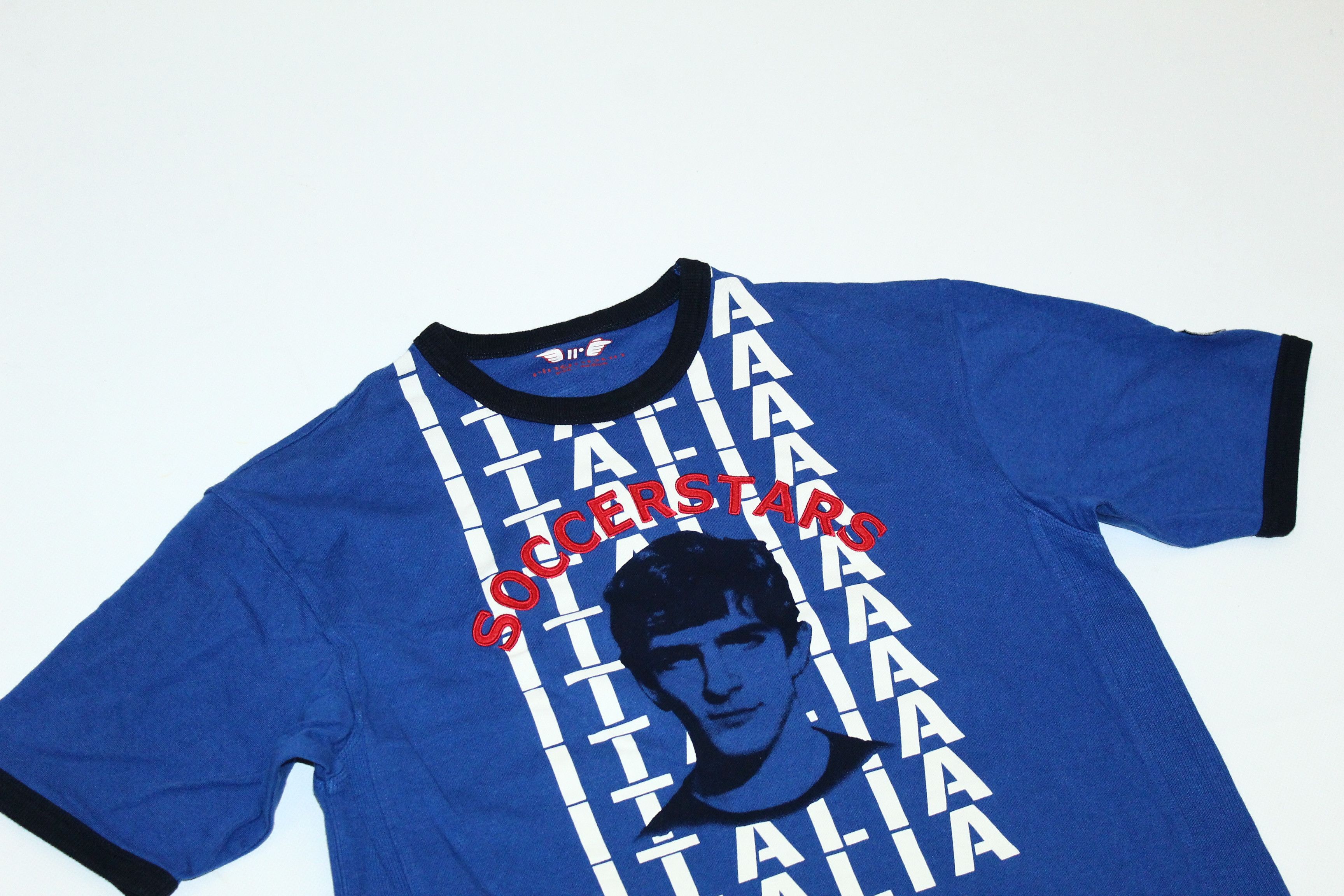 Ringspun 🔥VTG🔥 Ringspun Soccerstars Italia #9 Rossi T-shirt Size US M / EU 48-50 / 2 - 4 Thumbnail