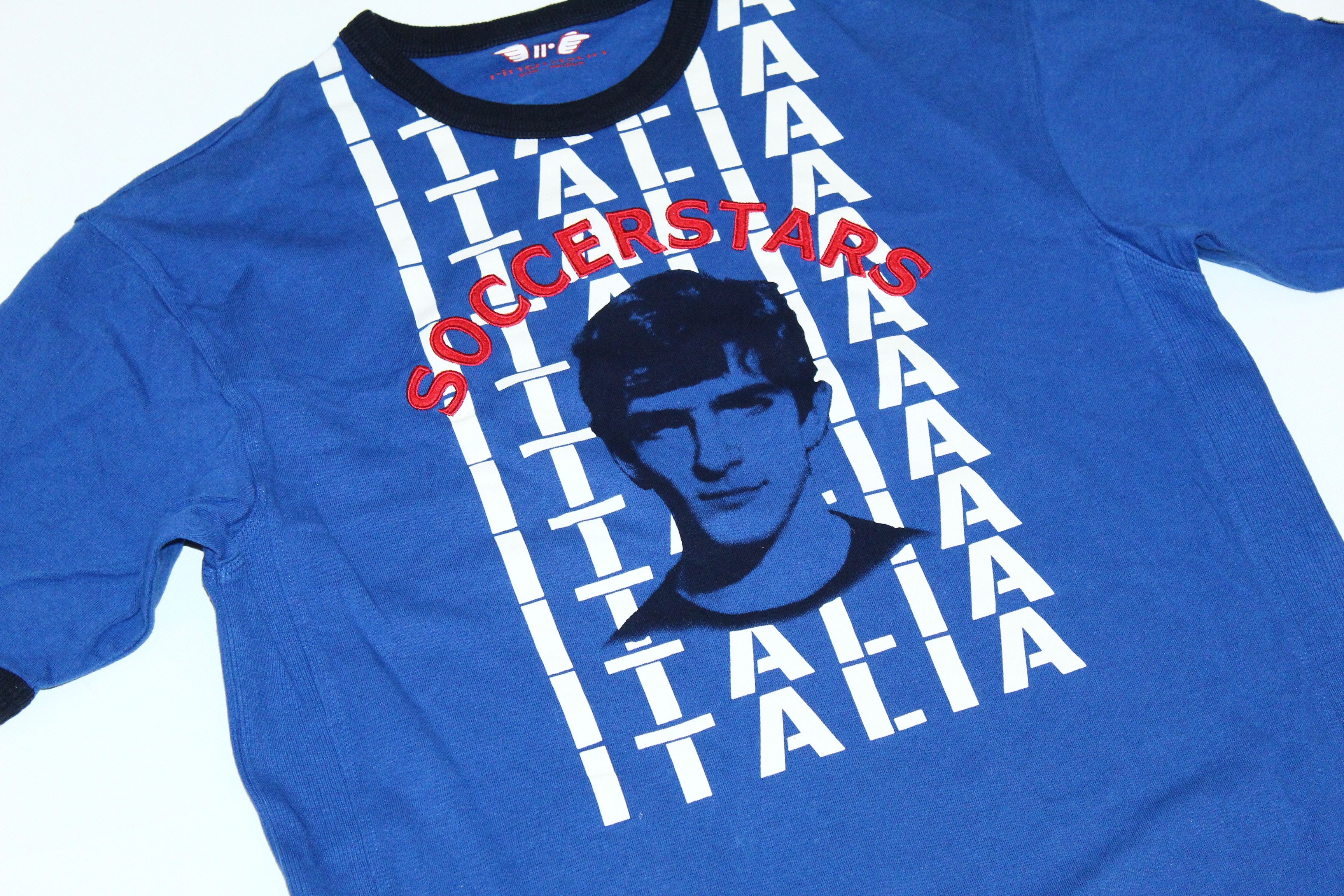 Ringspun 🔥VTG🔥 Ringspun Soccerstars Italia #9 Rossi T-shirt Size US M / EU 48-50 / 2 - 5 Thumbnail