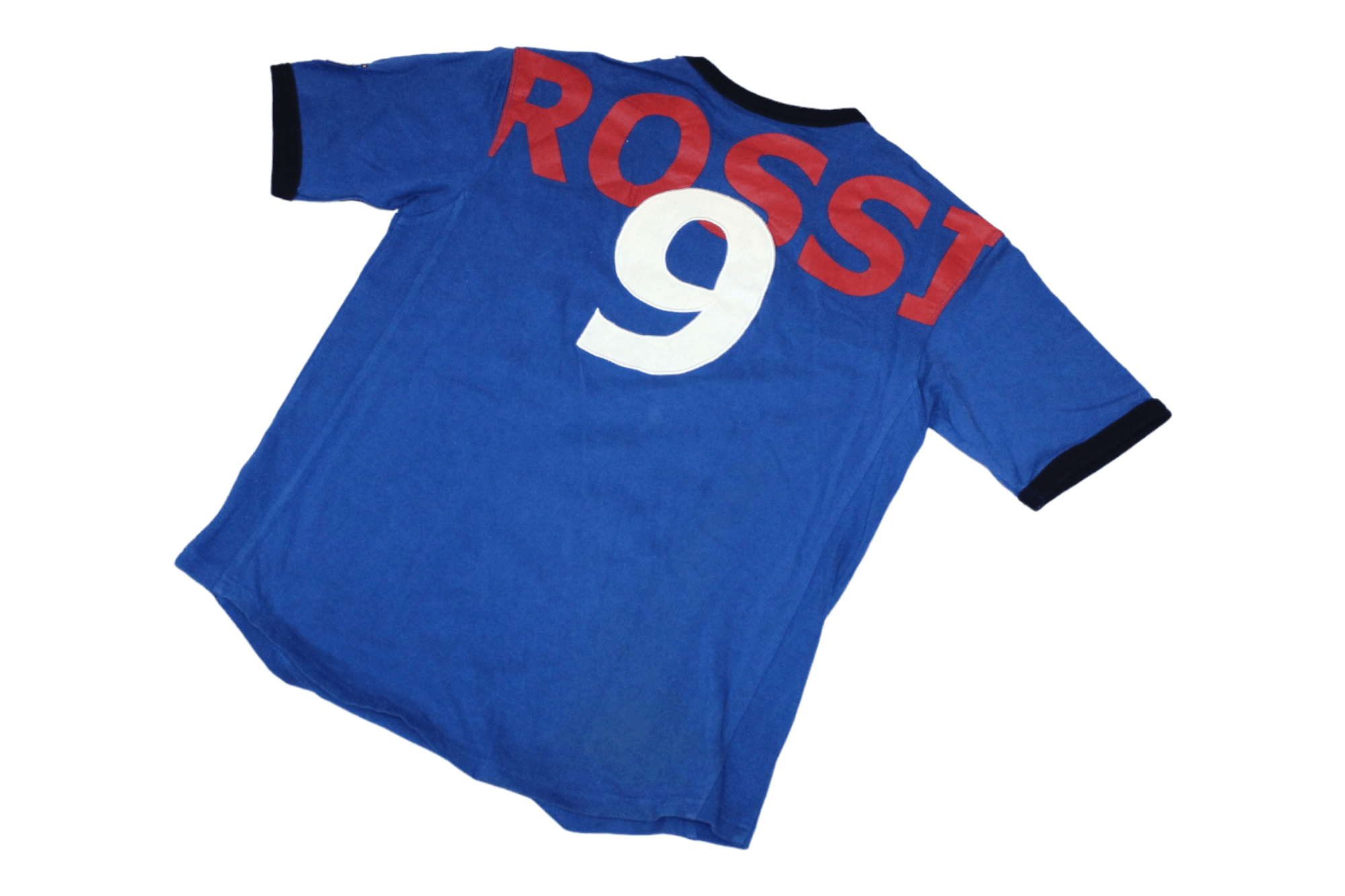 Ringspun 🔥VTG🔥 Ringspun Soccerstars Italia #9 Rossi T-shirt Size US M / EU 48-50 / 2 - 6 Thumbnail