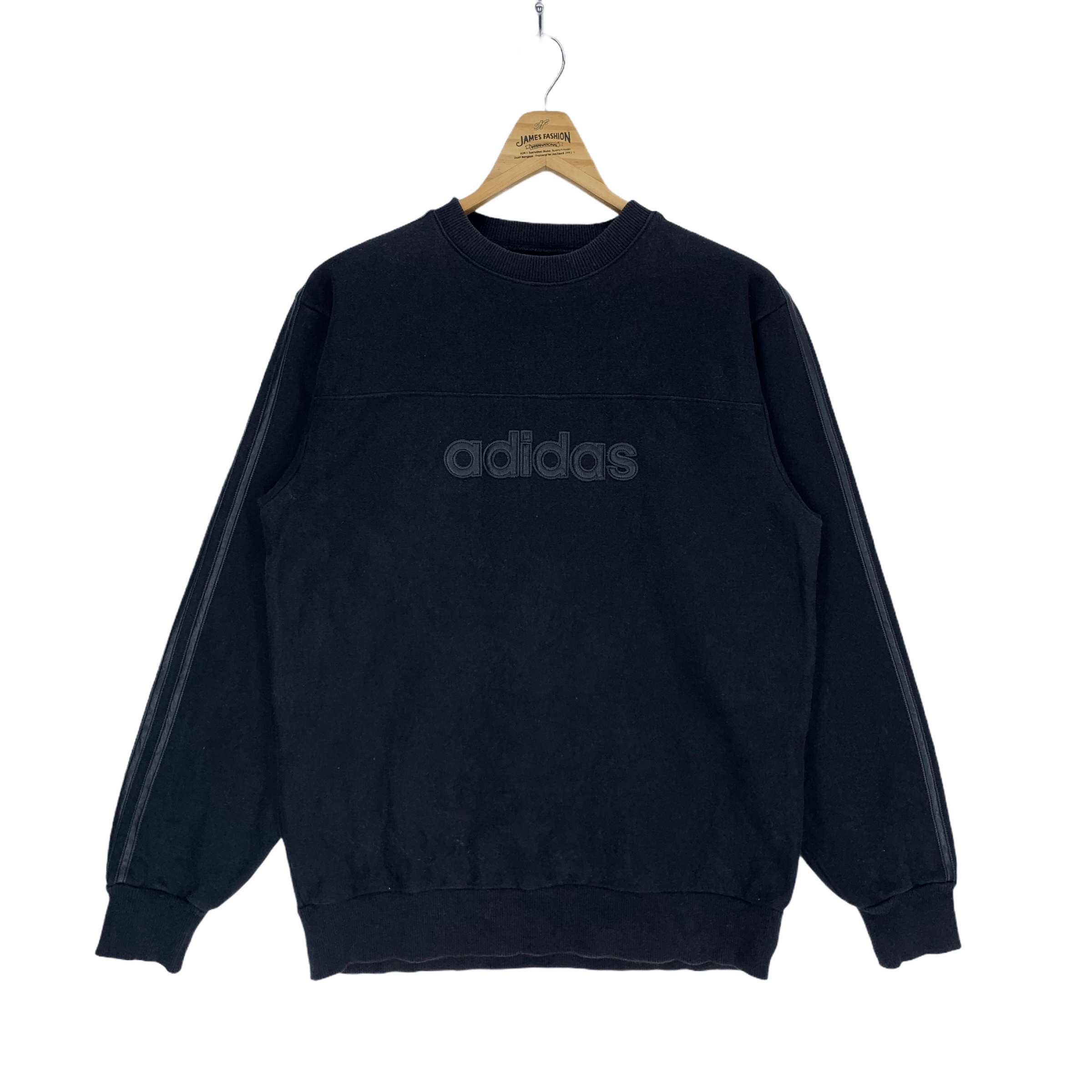 Adidas Vintage 90's Adidas Big Logo Crew Neck Sweatshirt #2950-46 Size US M / EU 48-50 / 2 - 1 Thumbnail