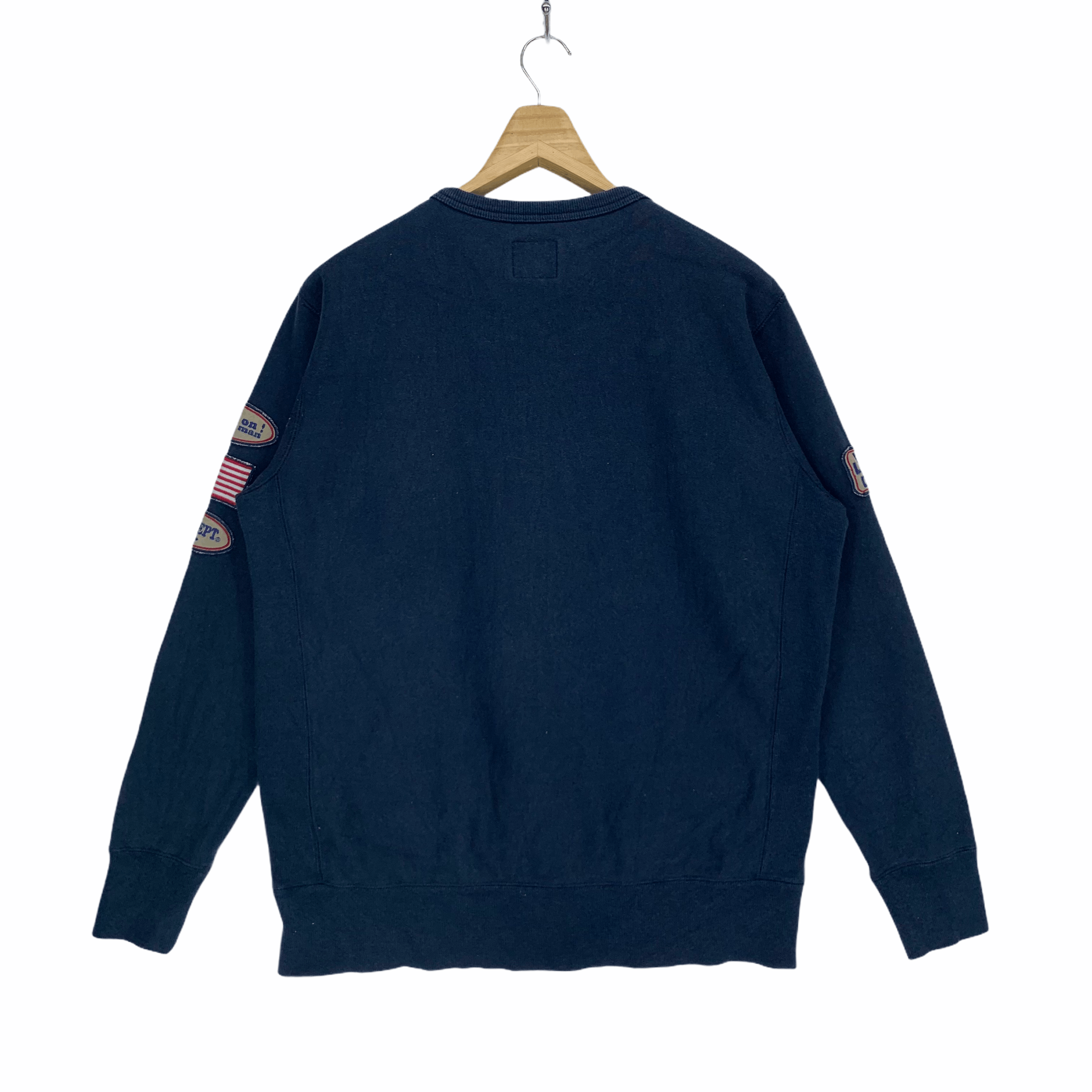 Japanese Brand Dog Dept Santa Monica Patches Big Logo Sweatshirt #2949-46 Size US L / EU 52-54 / 3 - 11 Thumbnail