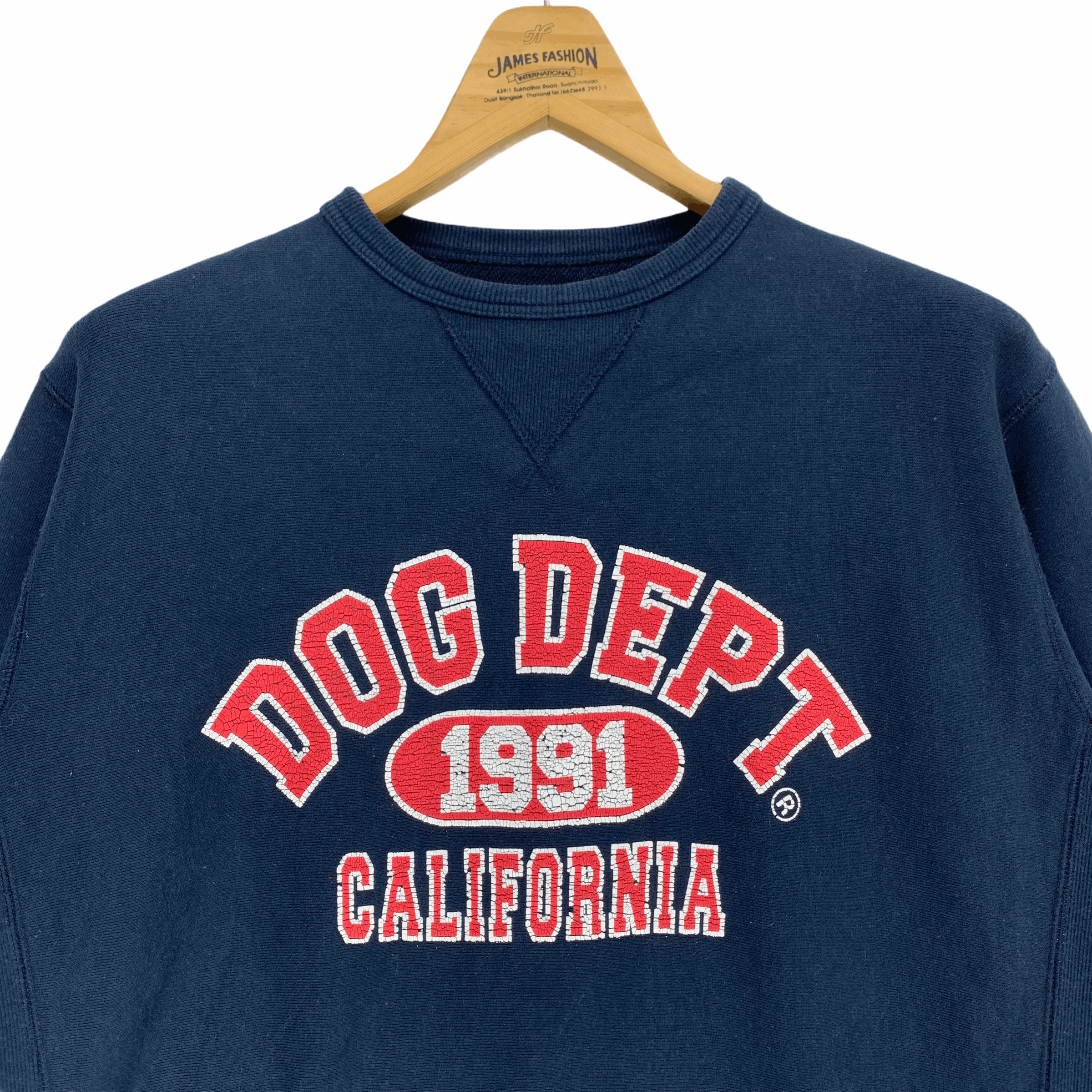 Japanese Brand Dog Dept Santa Monica Patches Big Logo Sweatshirt #2949-46 Size US L / EU 52-54 / 3 - 2 Thumbnail
