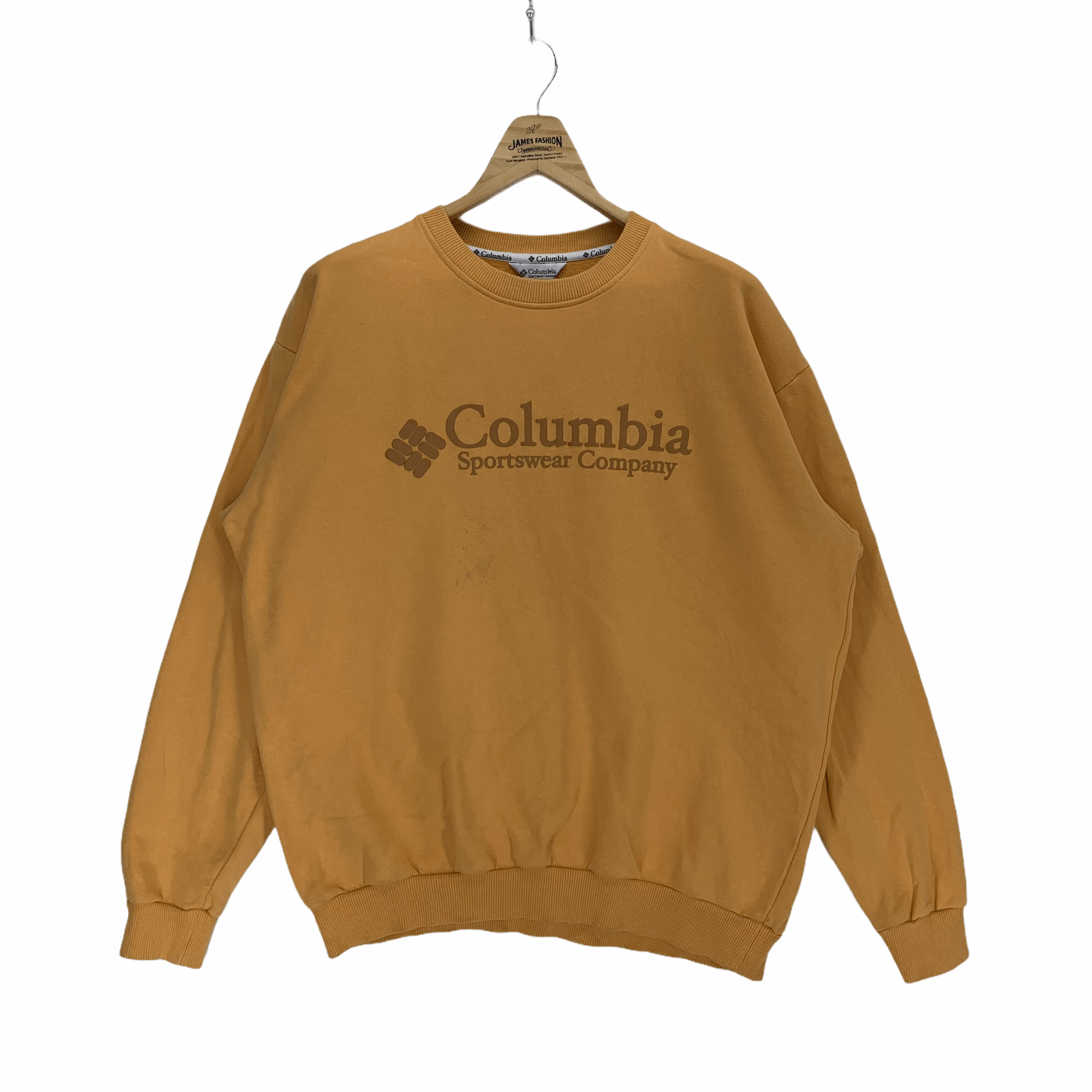 Columbia Vintage Columbia Big Logo Yellow Sweatshirts #2945-46 Size US XL / EU 56 / 4 - 1 Thumbnail