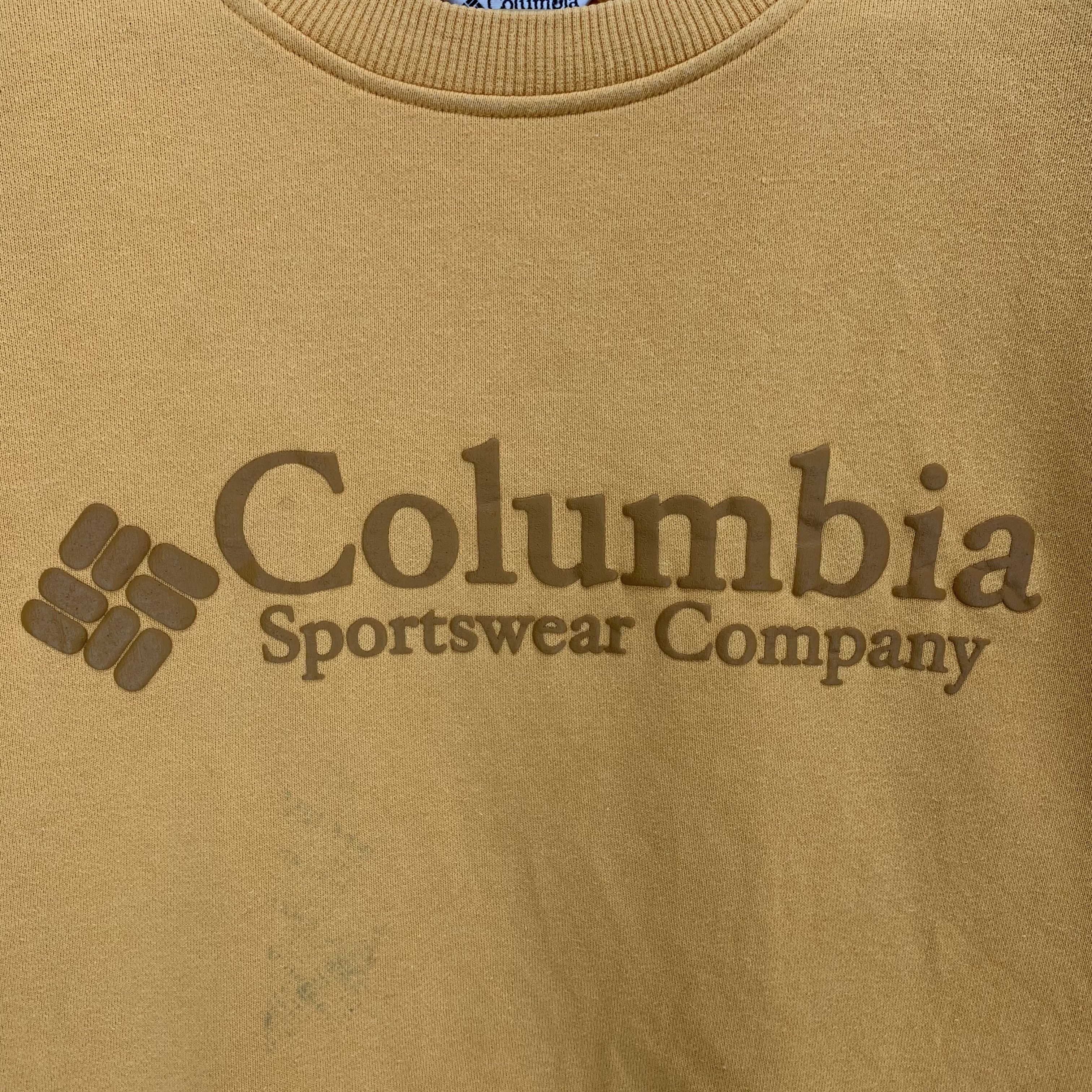 Columbia Vintage Columbia Big Logo Yellow Sweatshirts #2945-46 Size US XL / EU 56 / 4 - 3 Thumbnail