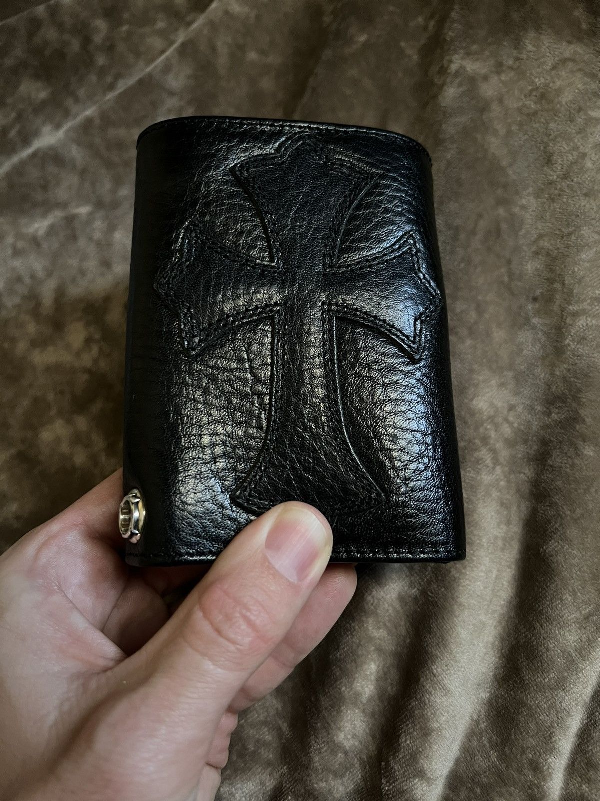 Chrome Hearts Chrome Hearts Tri-Fold Cross Patch Wallet
