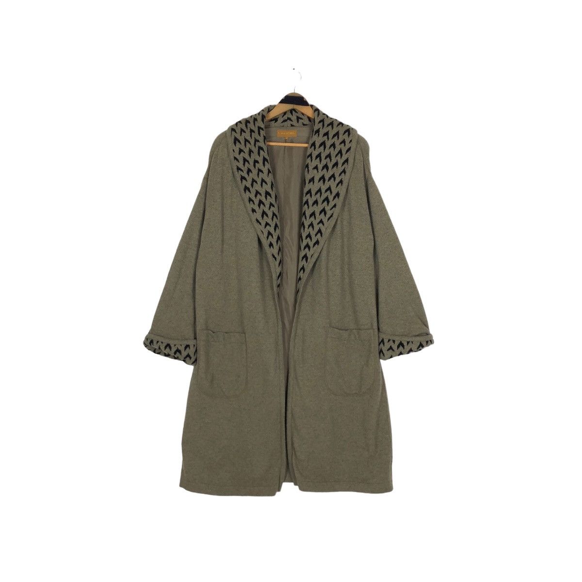 Cloak Lancel Paris Wool Shawl Collar Duster Jacket Size M / US 6-8 / IT 42-44 - 8 Thumbnail