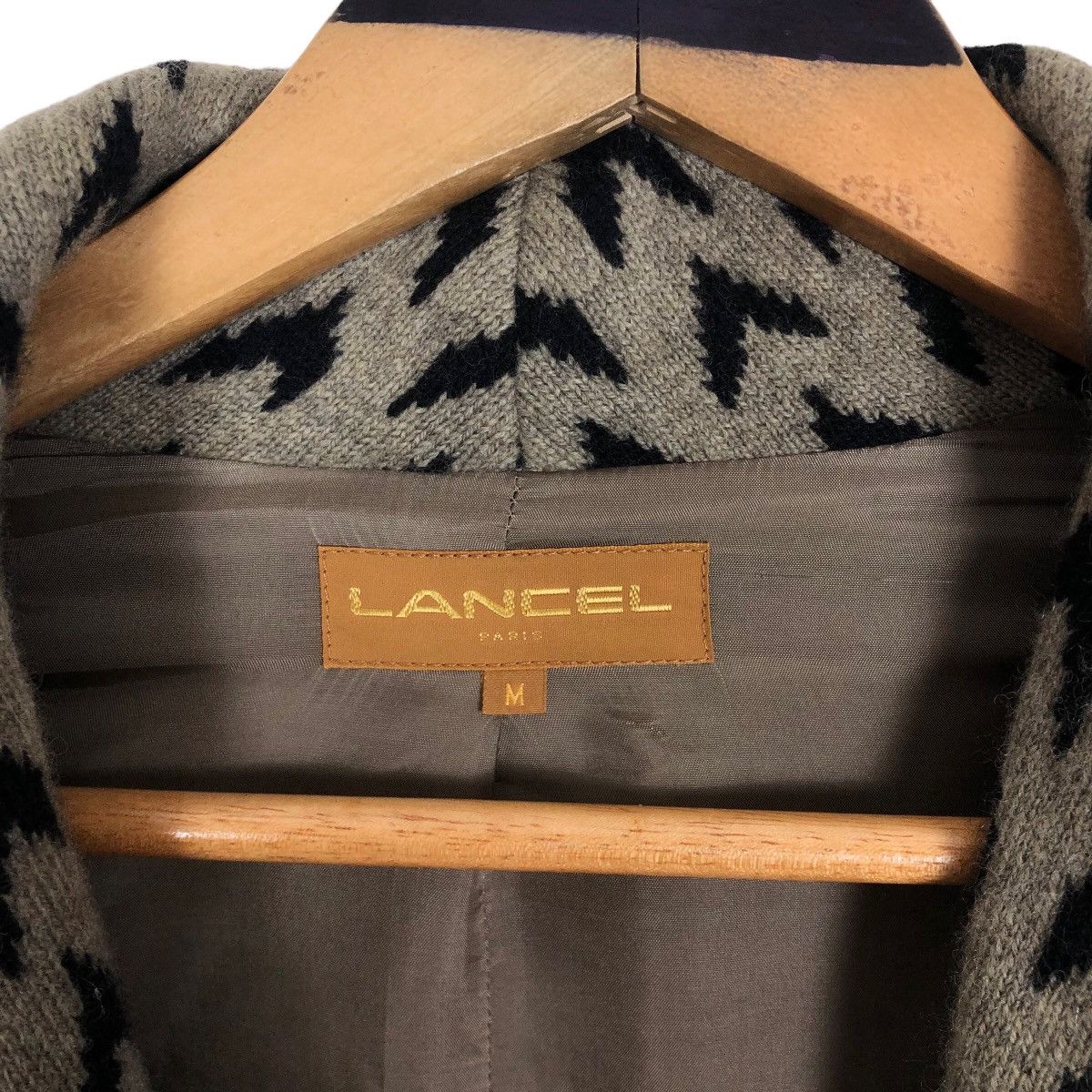 Cloak Lancel Paris Wool Shawl Collar Duster Jacket Size M / US 6-8 / IT 42-44 - 5 Thumbnail