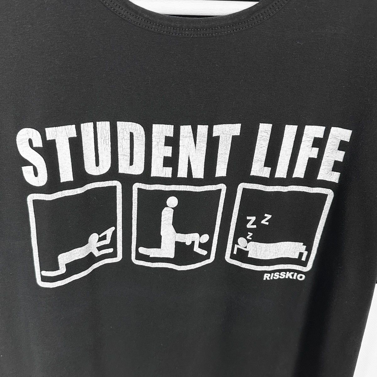 Vintage Vintage Y2K Student Life Porno XXX Humor tee Hype black L Size US L / EU 52-54 / 3 - 3 Thumbnail