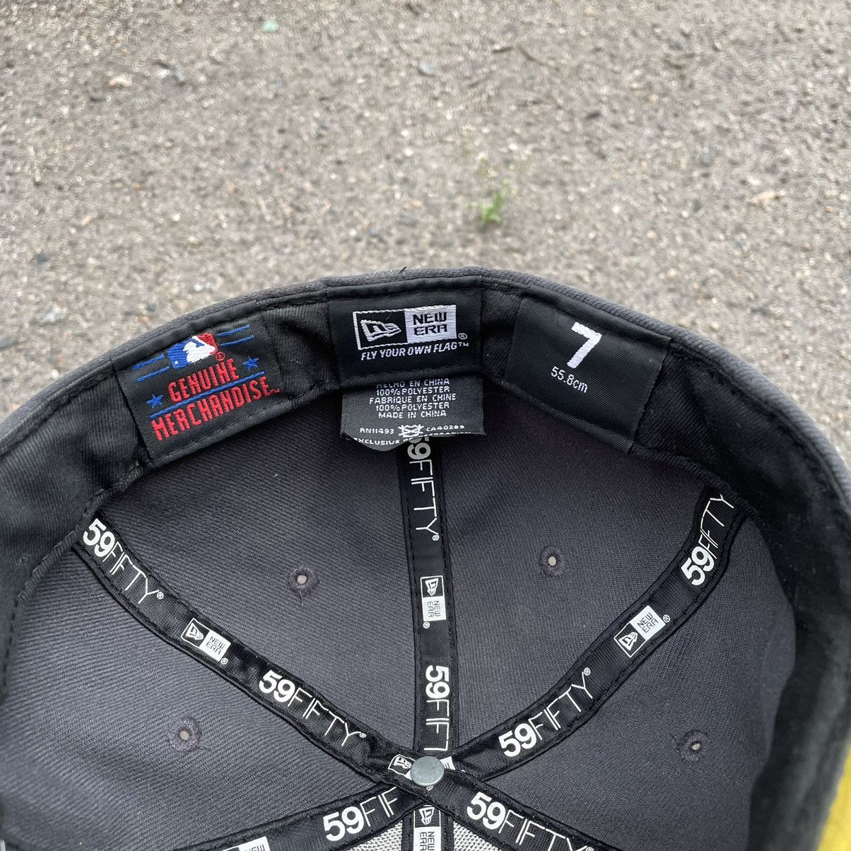 Vintage Vintage Y2K LA Dodgers Snapback Cap Faded Black Grunge OS Size ONE SIZE - 6 Thumbnail