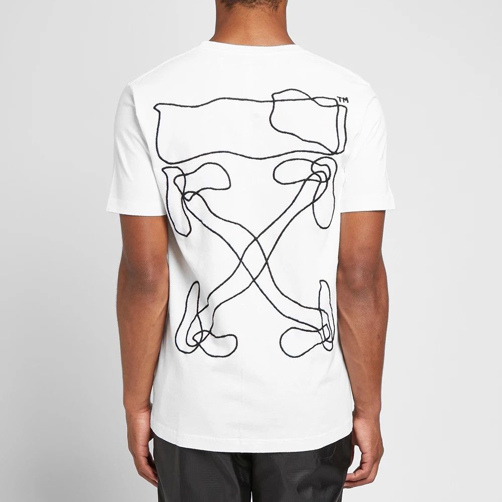 Off white Abstract TEE