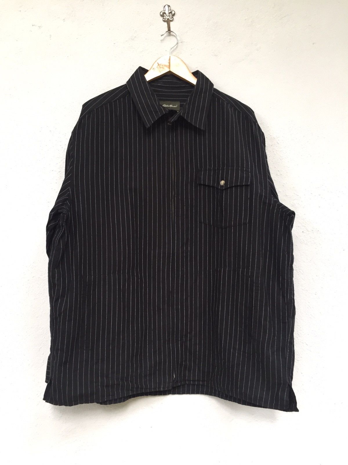 Eddie Bauer Eddie Bauer Stripe Side Pocket Full Zipper Size US XL / EU 56 / 4 - 1 Thumbnail