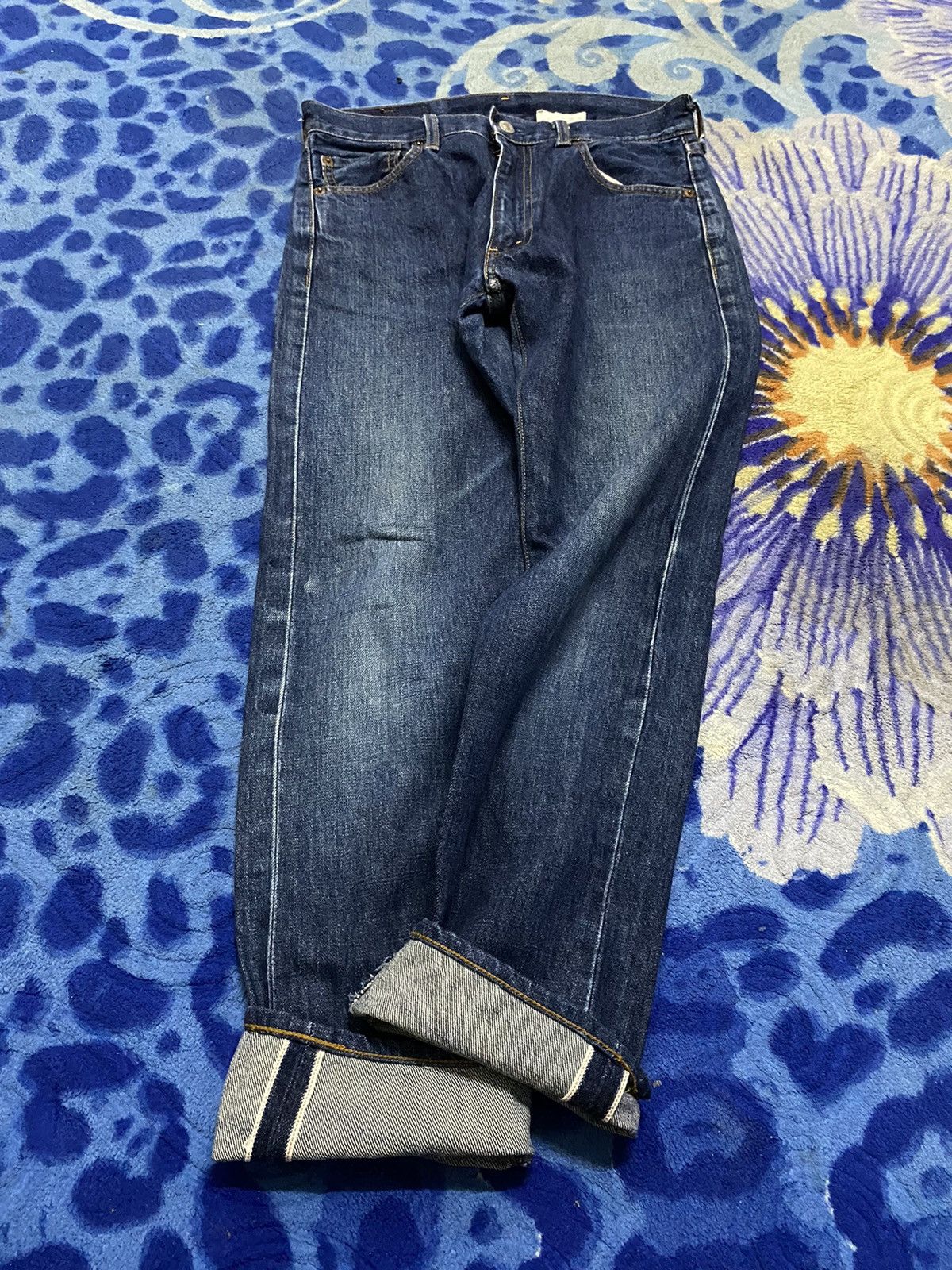 Japanese Brand × Levi's × Vintage LEVI’S 502 90s BIG E BUTTON J09 zip TALON Size US 31 - 14 Thumbnail