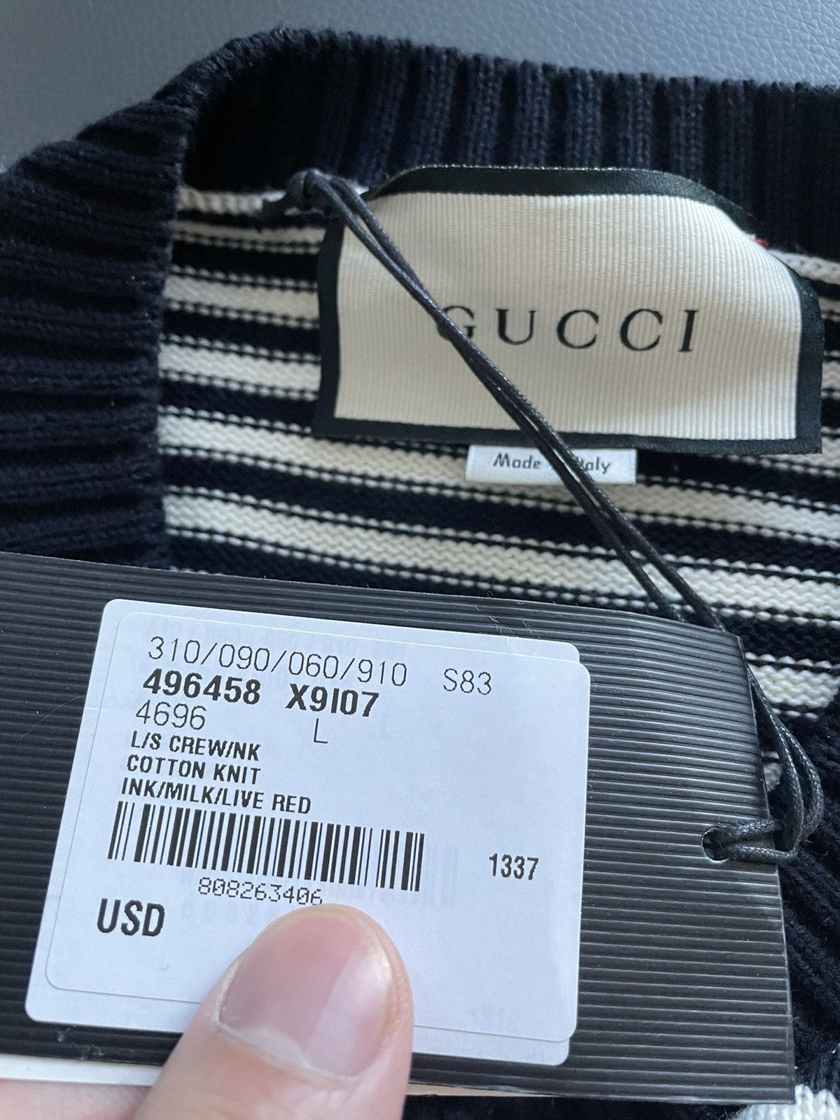 Gucci Brand NEW $3K LimitedEdition Runway Sold Out GG Logo Sweater Size US M / EU 48-50 / 2 - 5 Thumbnail
