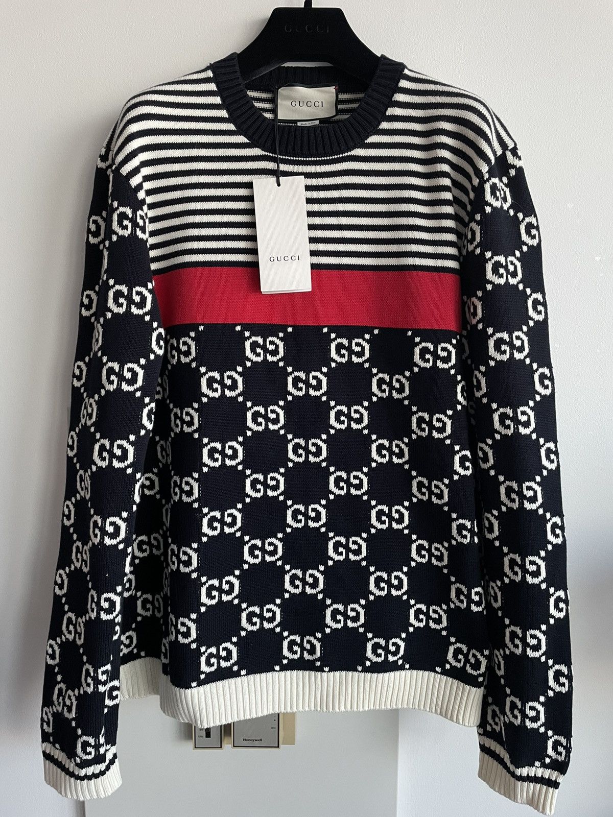 Gucci Brand NEW $3K LimitedEdition Runway Sold Out GG Logo Sweater Size US M / EU 48-50 / 2 - 23 Thumbnail