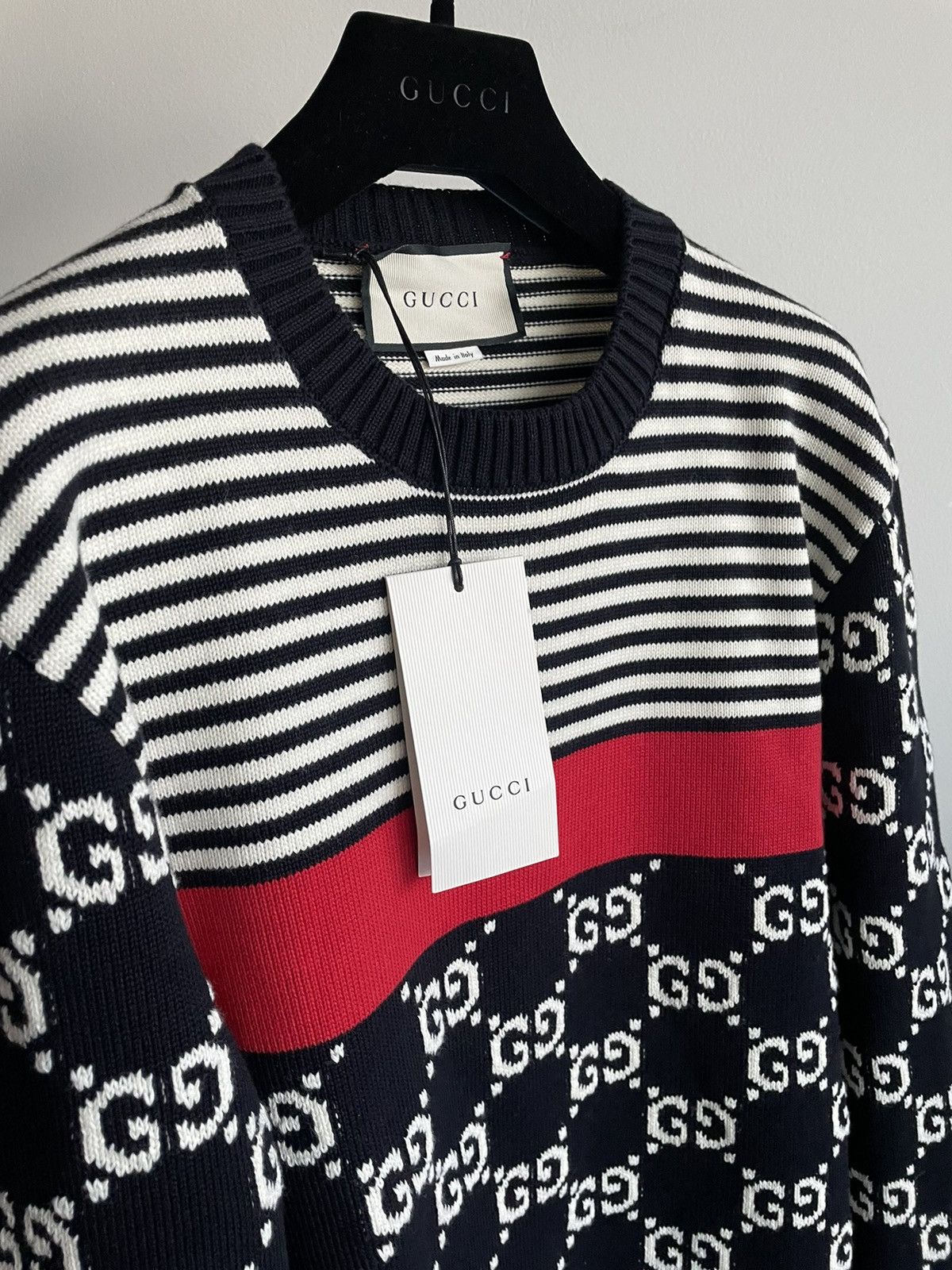 Gucci Brand NEW $3K LimitedEdition Runway Sold Out GG Logo Sweater Size US M / EU 48-50 / 2 - 24 Thumbnail